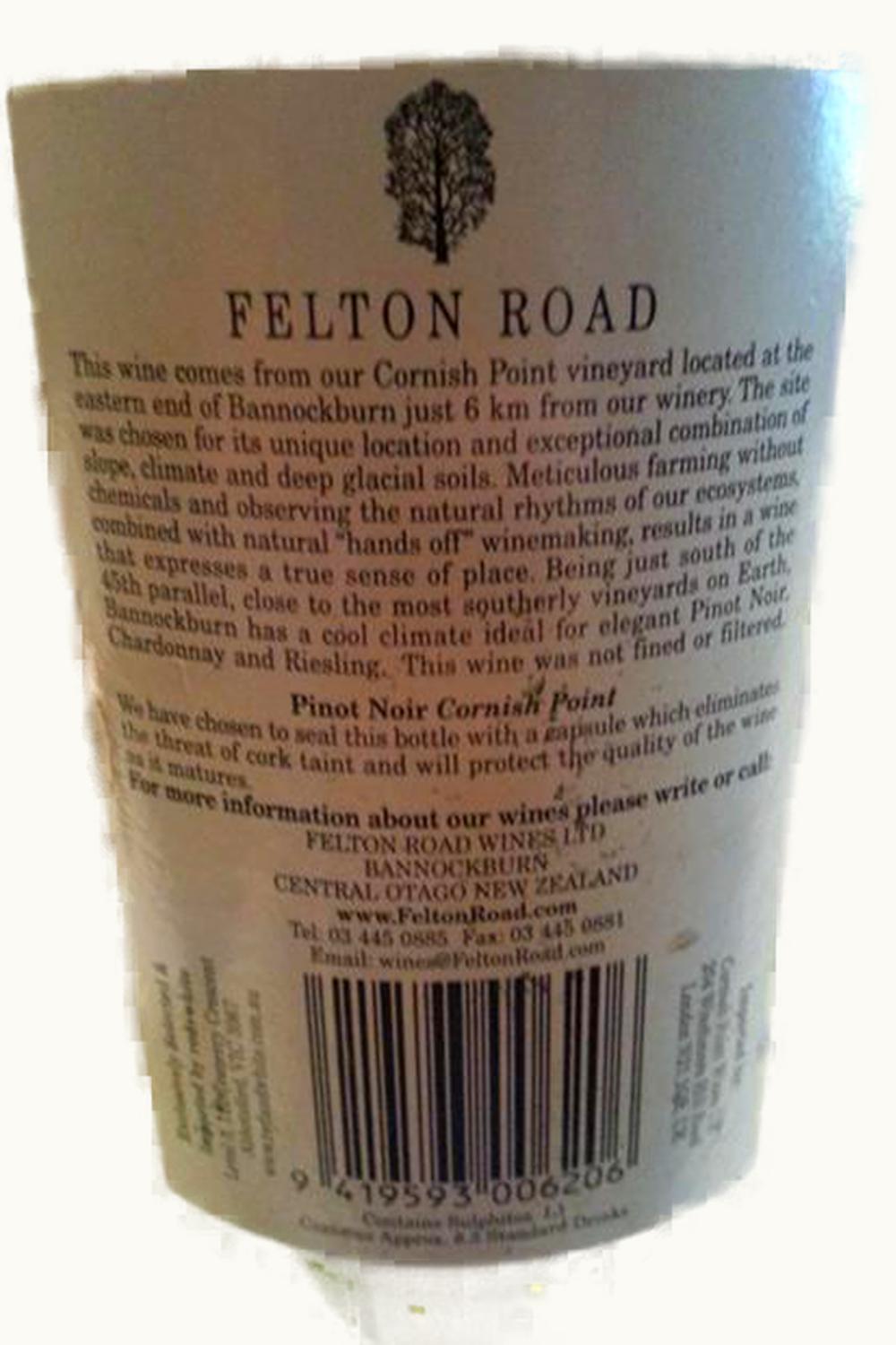 Felton Road Felton Road Cornish Point Pinot Noir, 2010