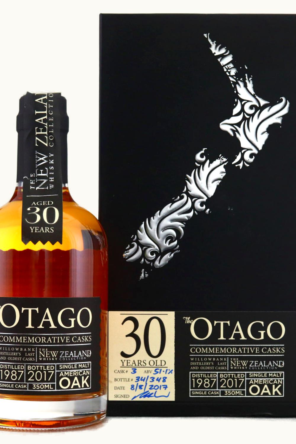 The Whisky Collection The Whisky Collection Otago Commemorative Cask Thirty Year Old Single Malt New Zealand, 1987