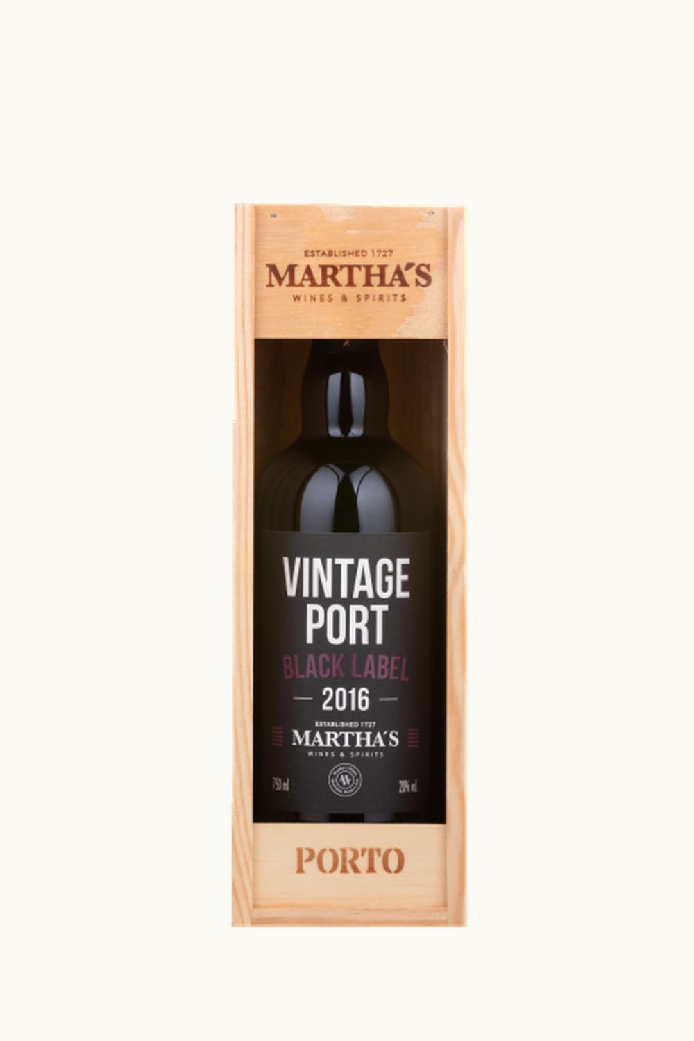 Martha Black Vintage Port Oporto Douro Portugal, 2016