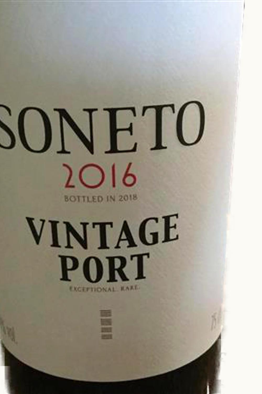 Soneto Vintage Port Oporto Douro Portugal, 2016