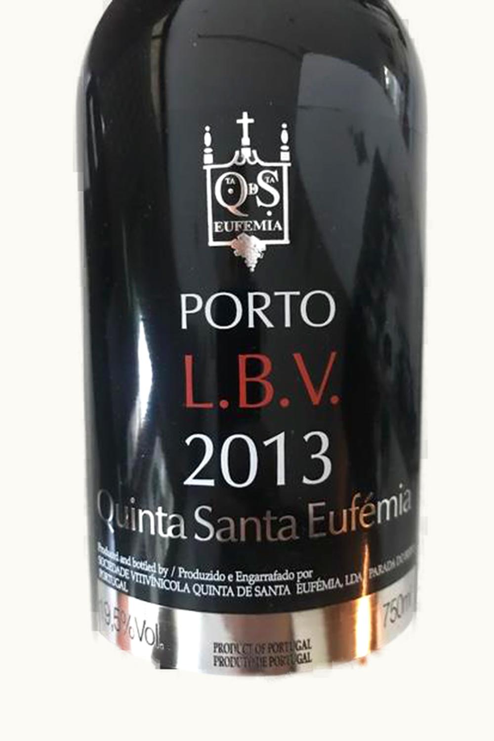 Quinta de Santa Eufemia Quinta de Santa Eufemia Late Bottled Vintage Port LBV Oporto Douro Portugal, 2013