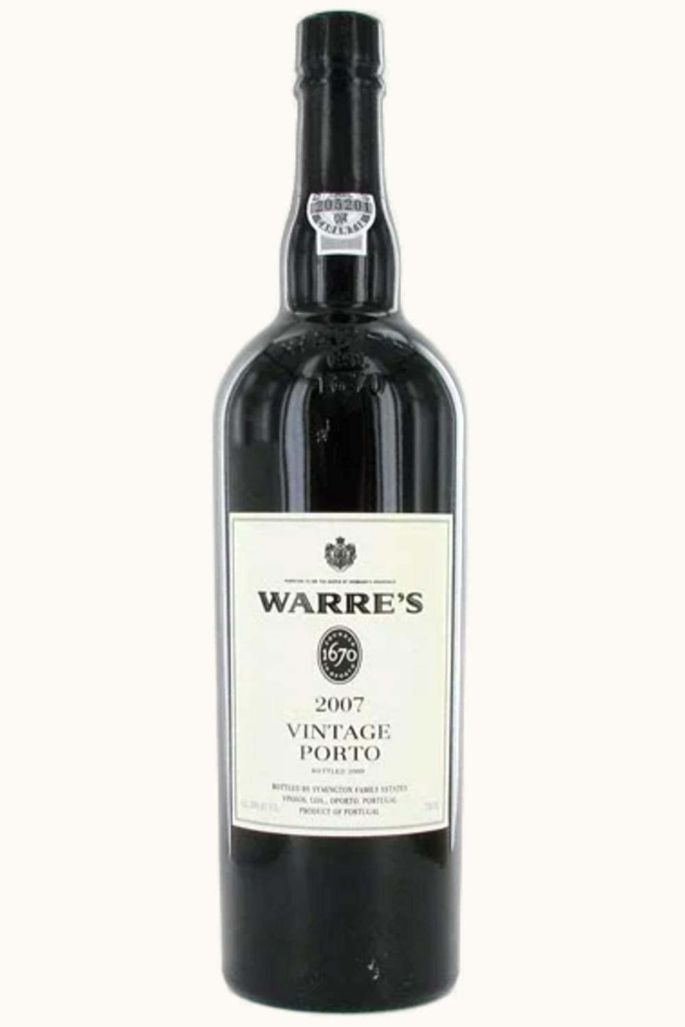 Warre's Warre's Vintage Port Oporto Douro Portugal, 2007