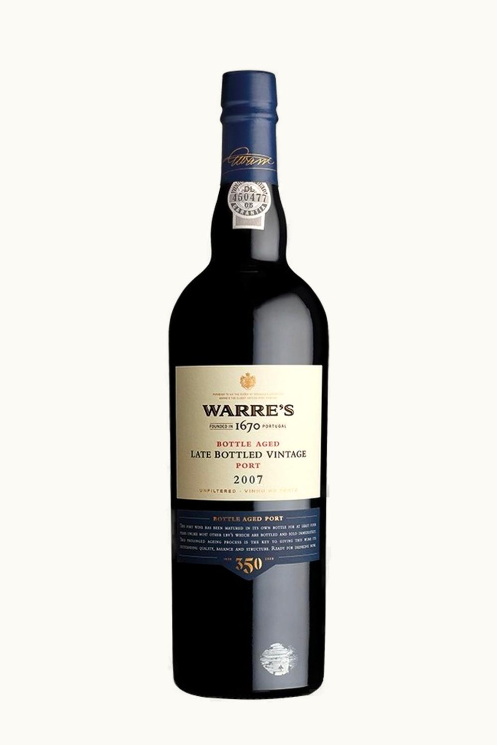 Warre's Warre's Late Bottled Vintage Port LBV Oporto Douro Portugal, 2007