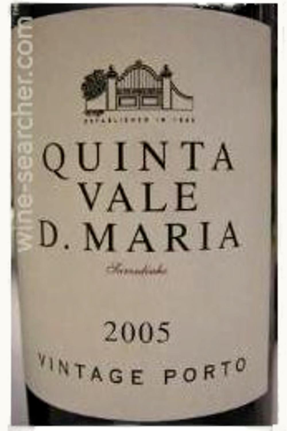 Quinta Vale d. Dona Maria Quinta Vale D. Maria Vintage Port Oporto Douro Portugal, 2007