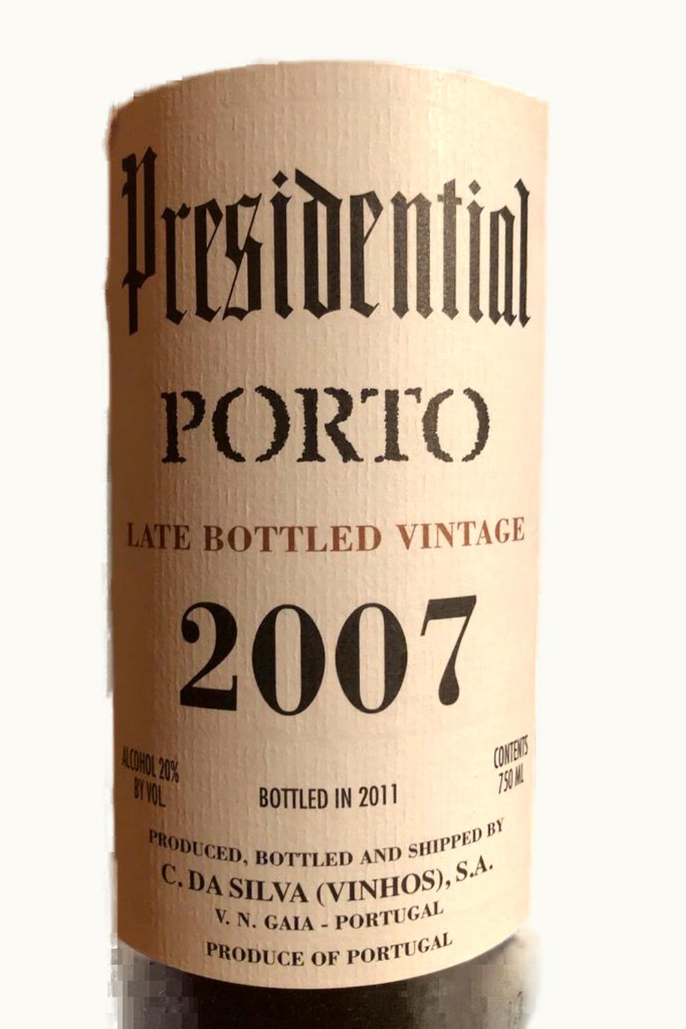 C. da Silva C. da Silva President Vintage Port Oporto Douro Portugal, 2007