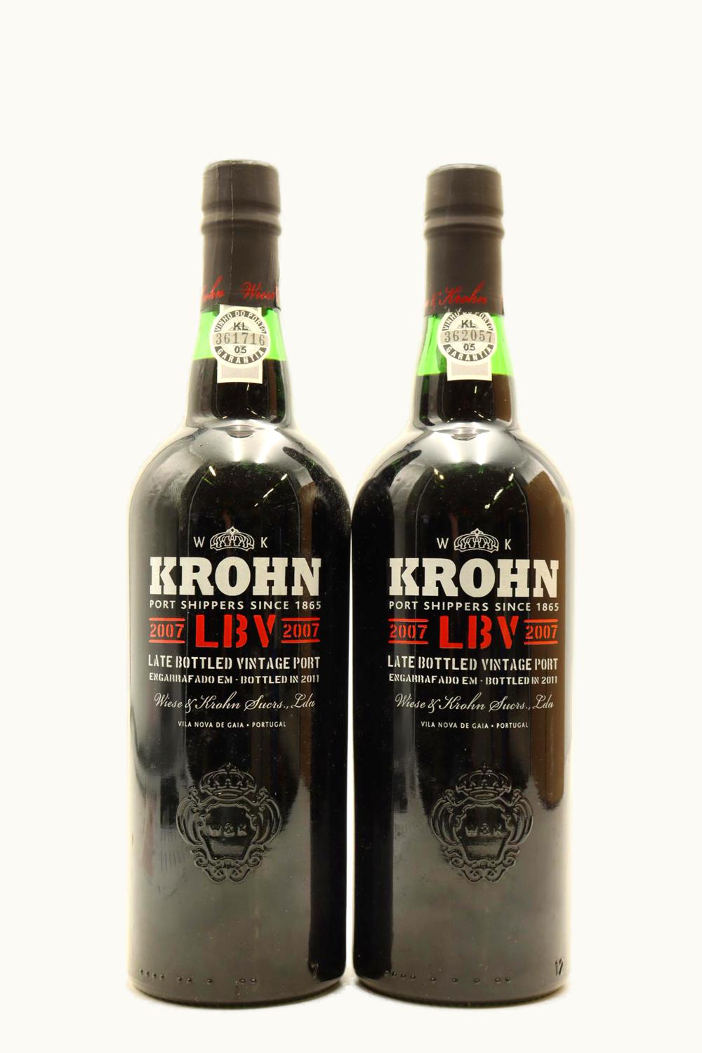 Wiese & Krohn Wiese & Krohn Late Bottled Vintage Port LBV Oporto Douro Portugal, 2007