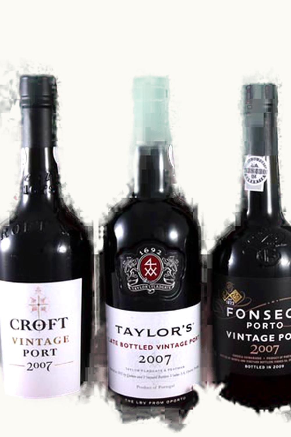 Taylor Fladgate The CLS Collection Triopack Vintage Port Oporto Douro Portugal, 2007