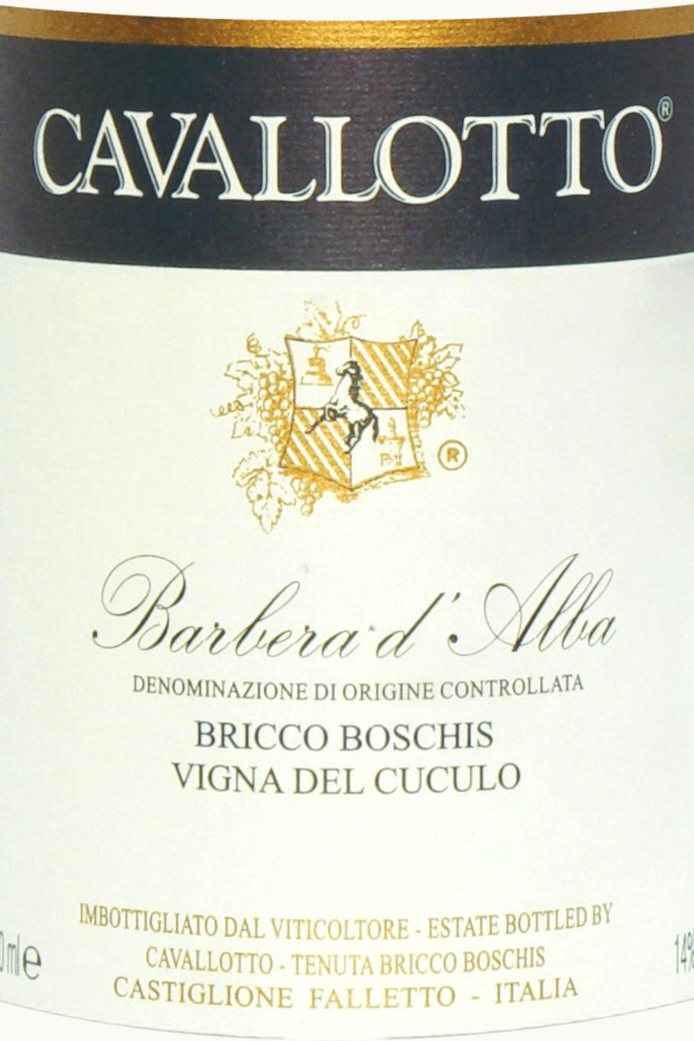 Cavallotto Cavallotto Bricco Boschis VIgna Cuculo Barbera d'Alba, 2021