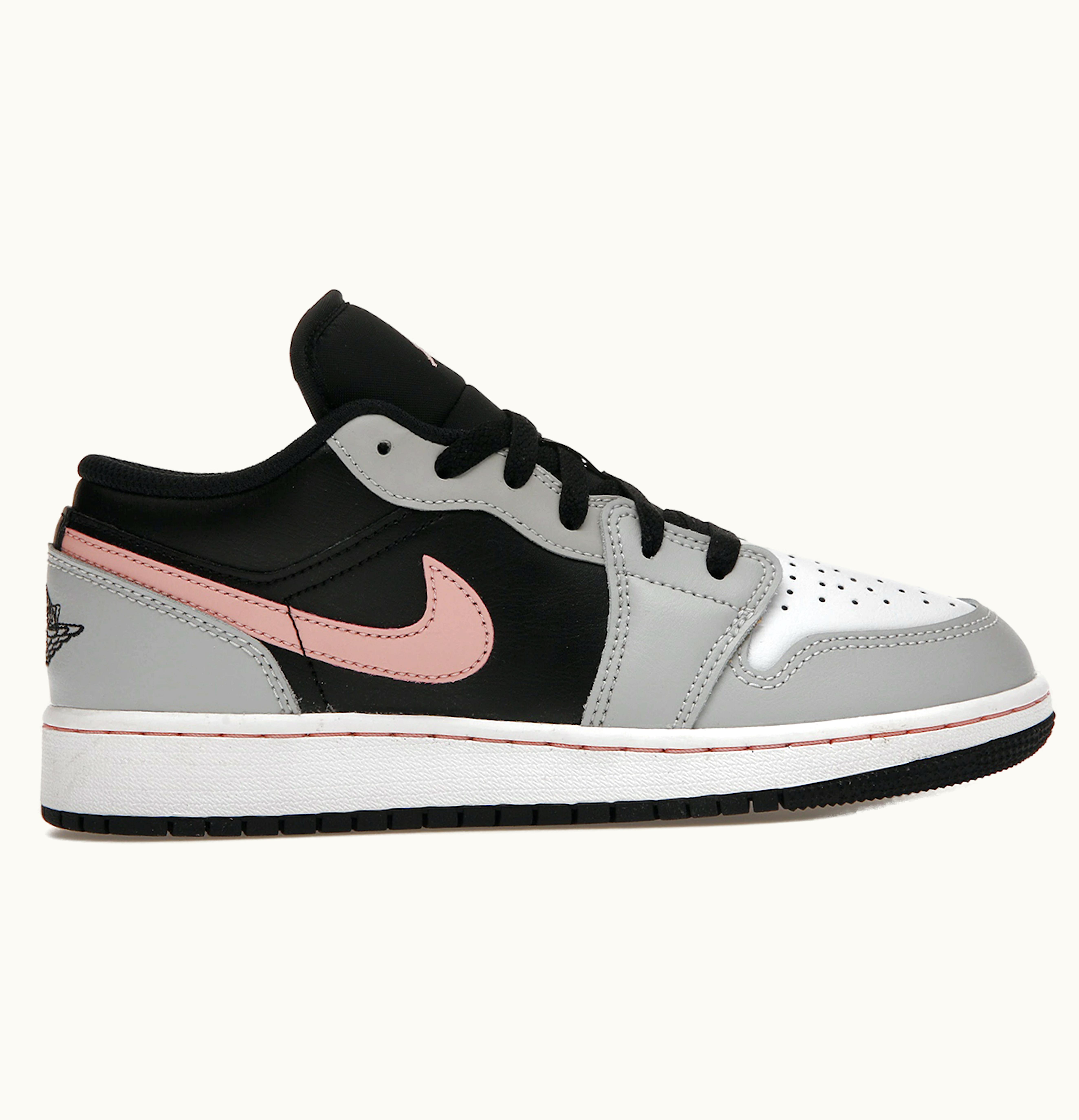 Jordan Air Jordan 1 Low Black Grey Pink GS