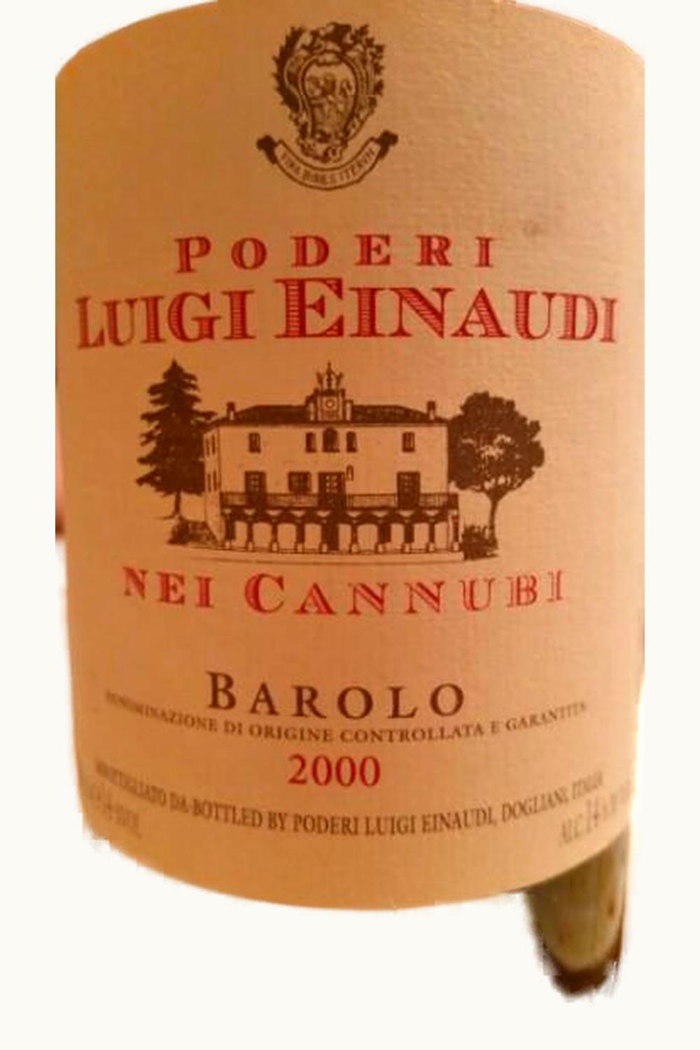 Podere Luigi Einaudi Podere Luigi Einaudi Nei Cannubi DOCG Barolo, 2000