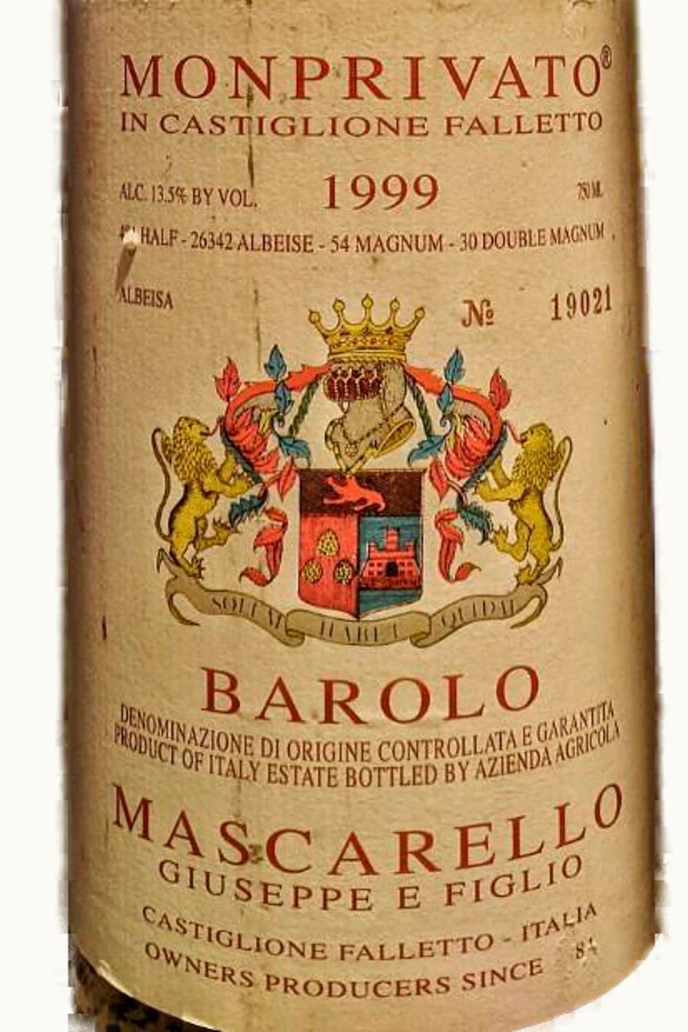 Giuseppe Mascarello e Figlio Giuseppe Mascarello e Figlio Monprivato DOCG Barolo, 1999