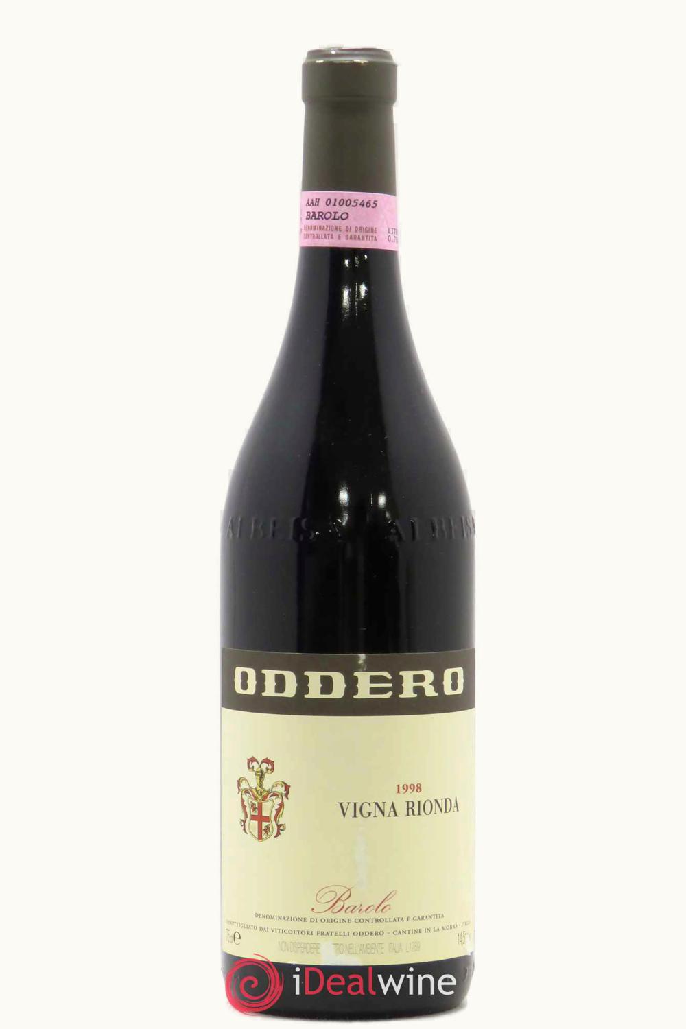 Podere Oddero Podere Oddero VIgna Rionda Riserva DOCG Barolo, 1998