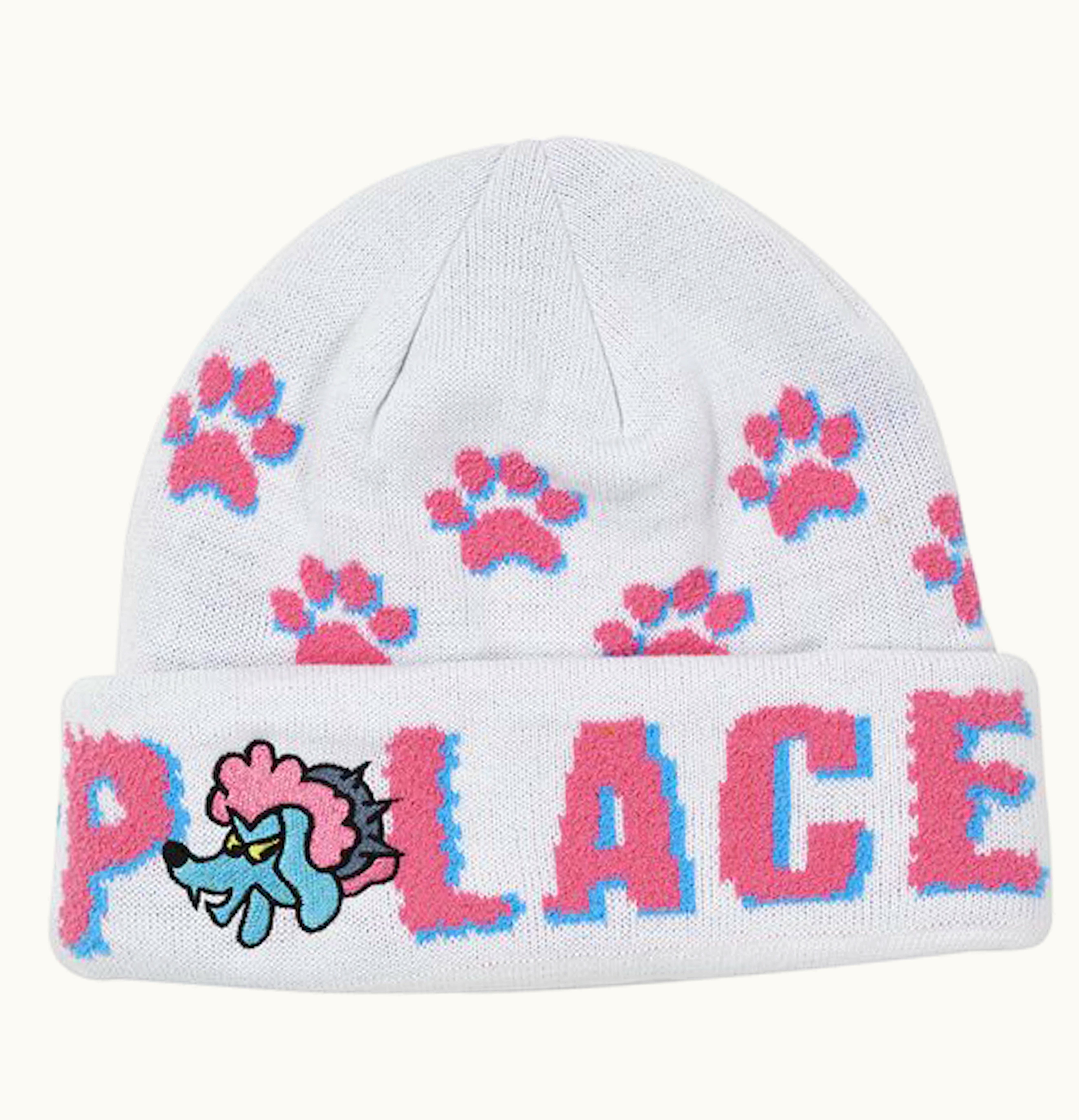 Palace Palace Poodle Beanie White