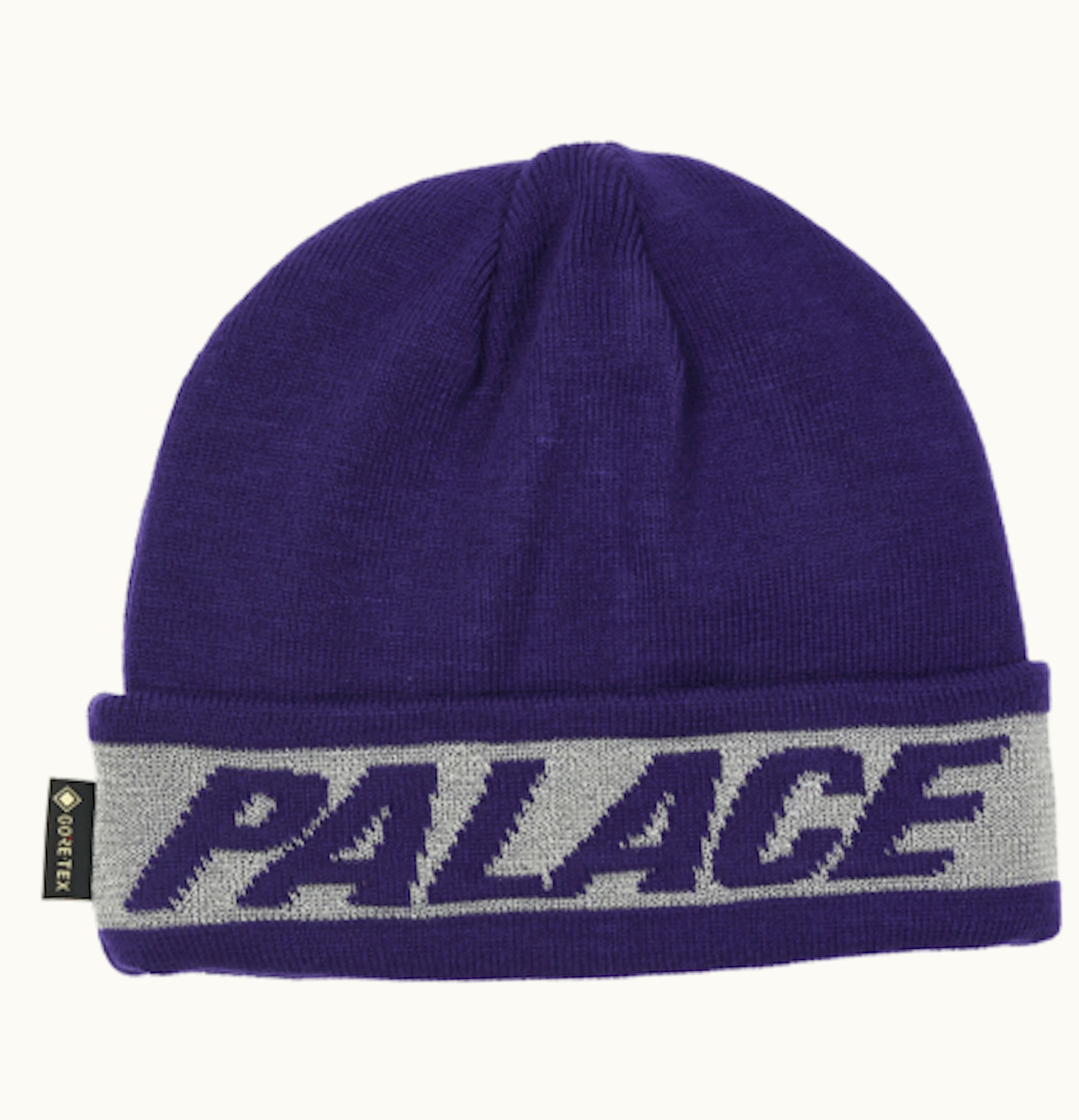 Palace Palace Reflective Jacquard Gore Tex Beanie Purple