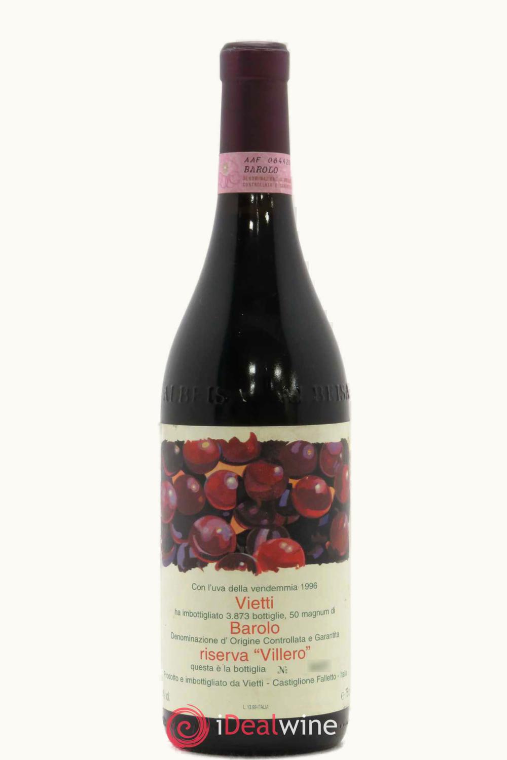 VIetti VIllero Riserva DOCG Barolo, 1996