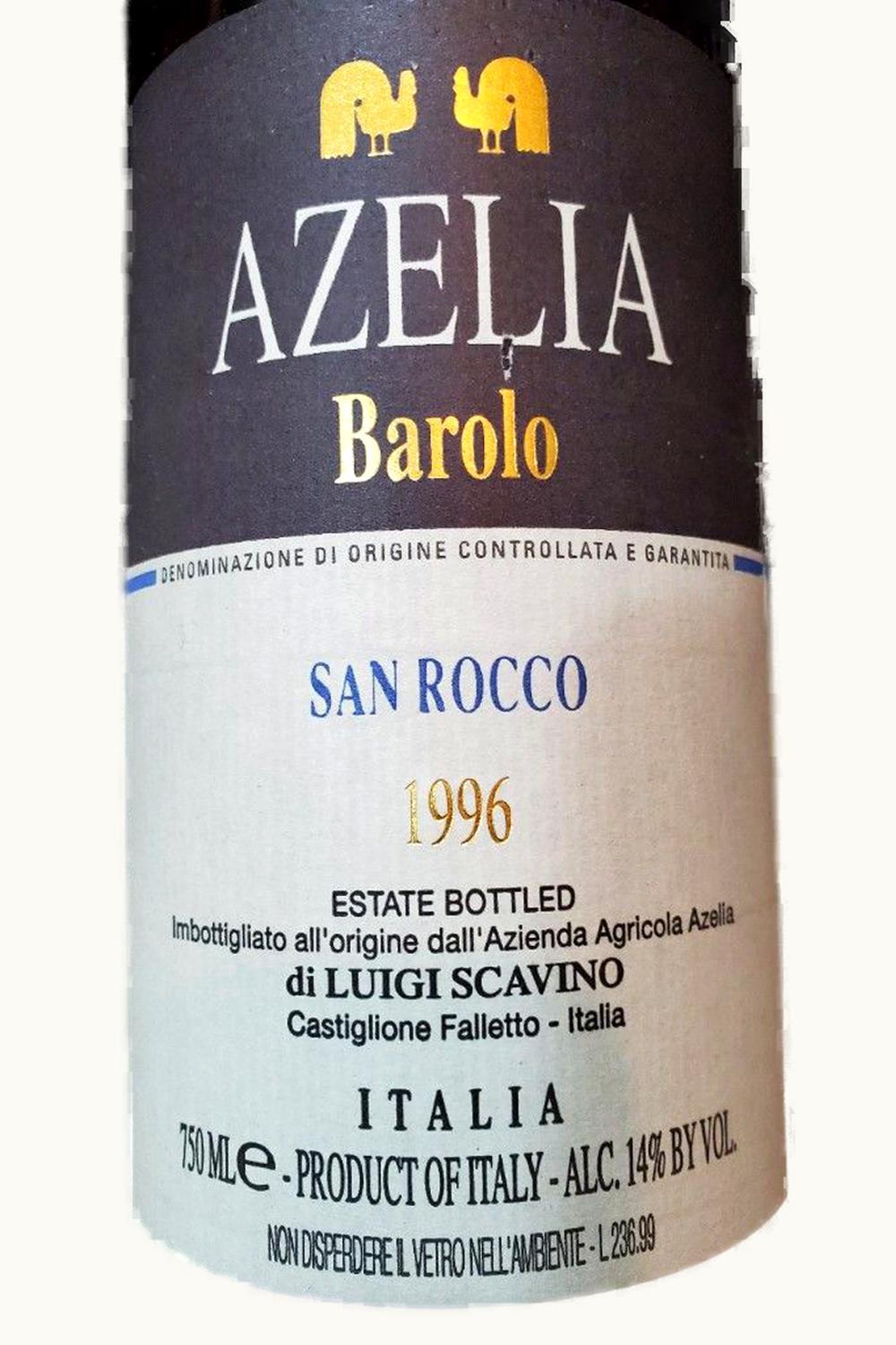 Azelia di Luigi Scavino St. Rocco DOCG Barolo Piemonte Italy, 1996
