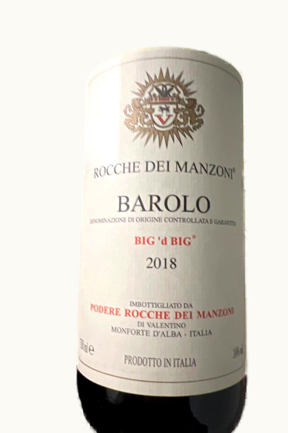 Podere Rocche dei Manzoni Big D DOCG Barolo Piemonte Italy, 1996