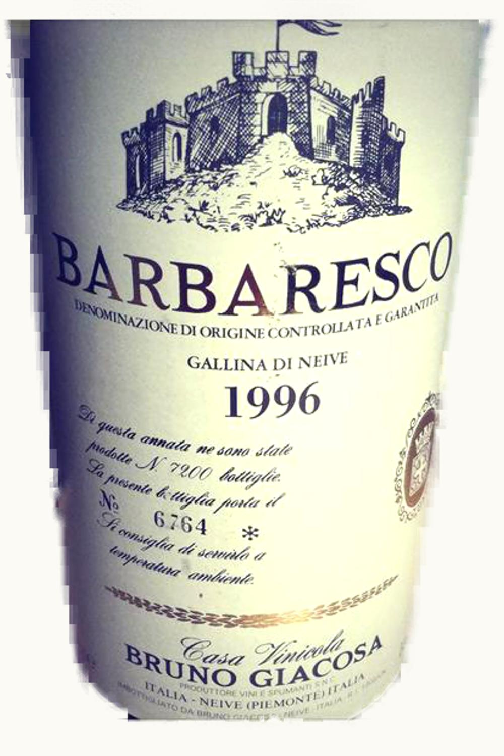 Bruno Giacosa Gallina di Neive DOCG Barbaresco Piemonte Italy, 1996