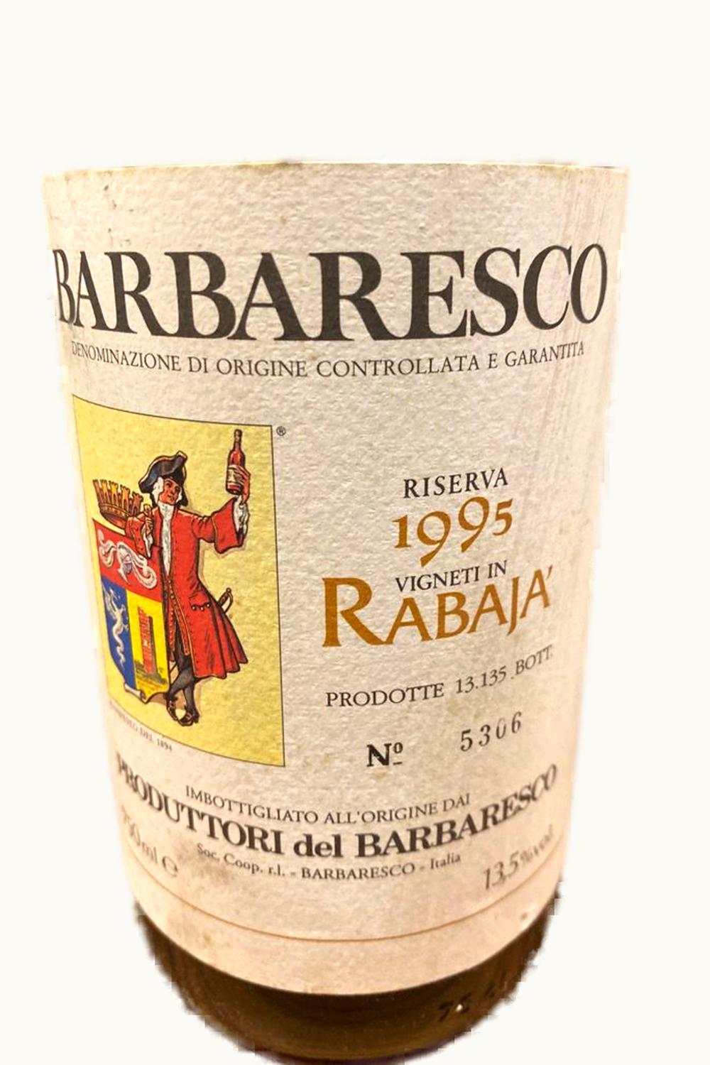 Produttori del Barbaresco Rabajà RSRV DOCG Barbaresco Piemonte Italy, 1995