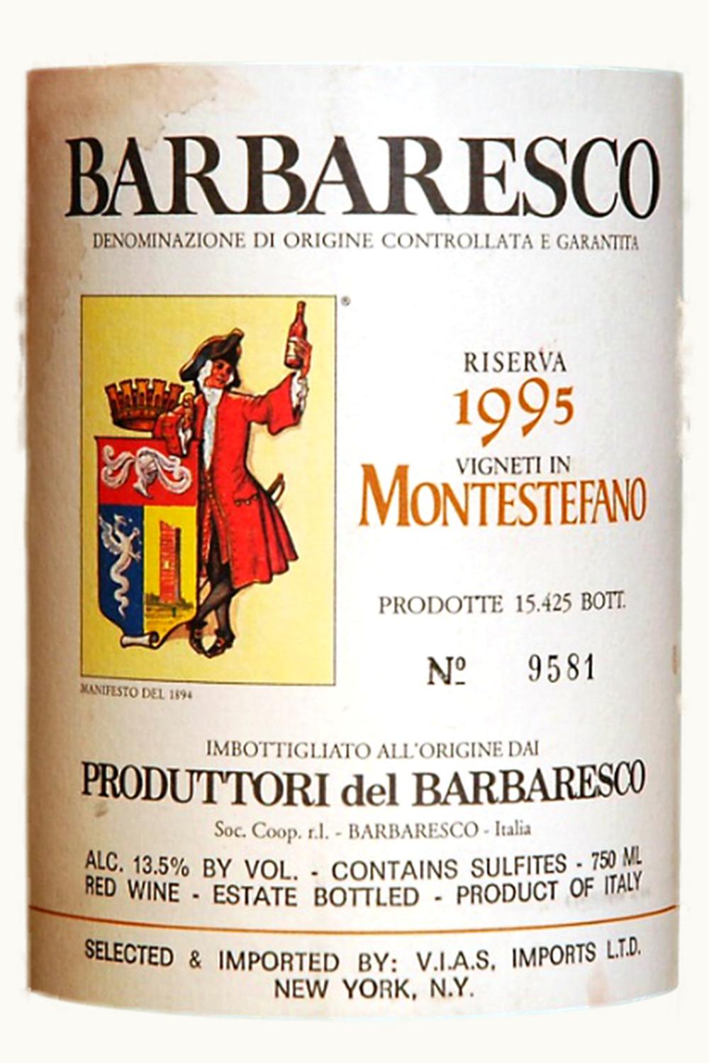 Produttori del Barbaresco Monte Stefano RSRV DOCG Barbaresco Piemonte Italy, 1995