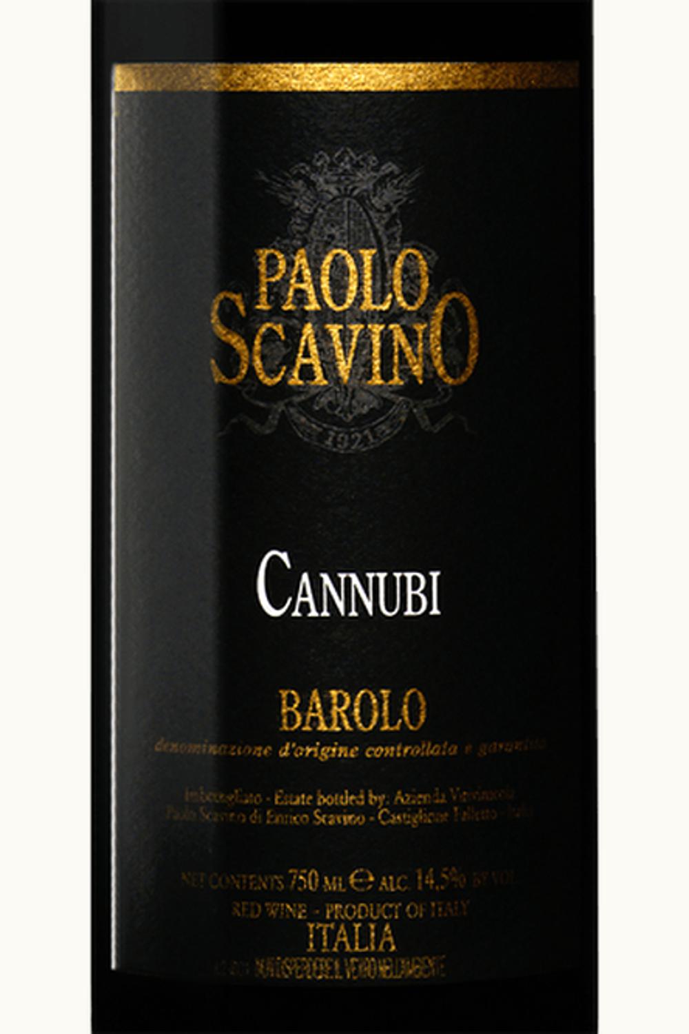 Paolo Scavino Cannubi DOCG Barolo Piemonte Italy, 1995