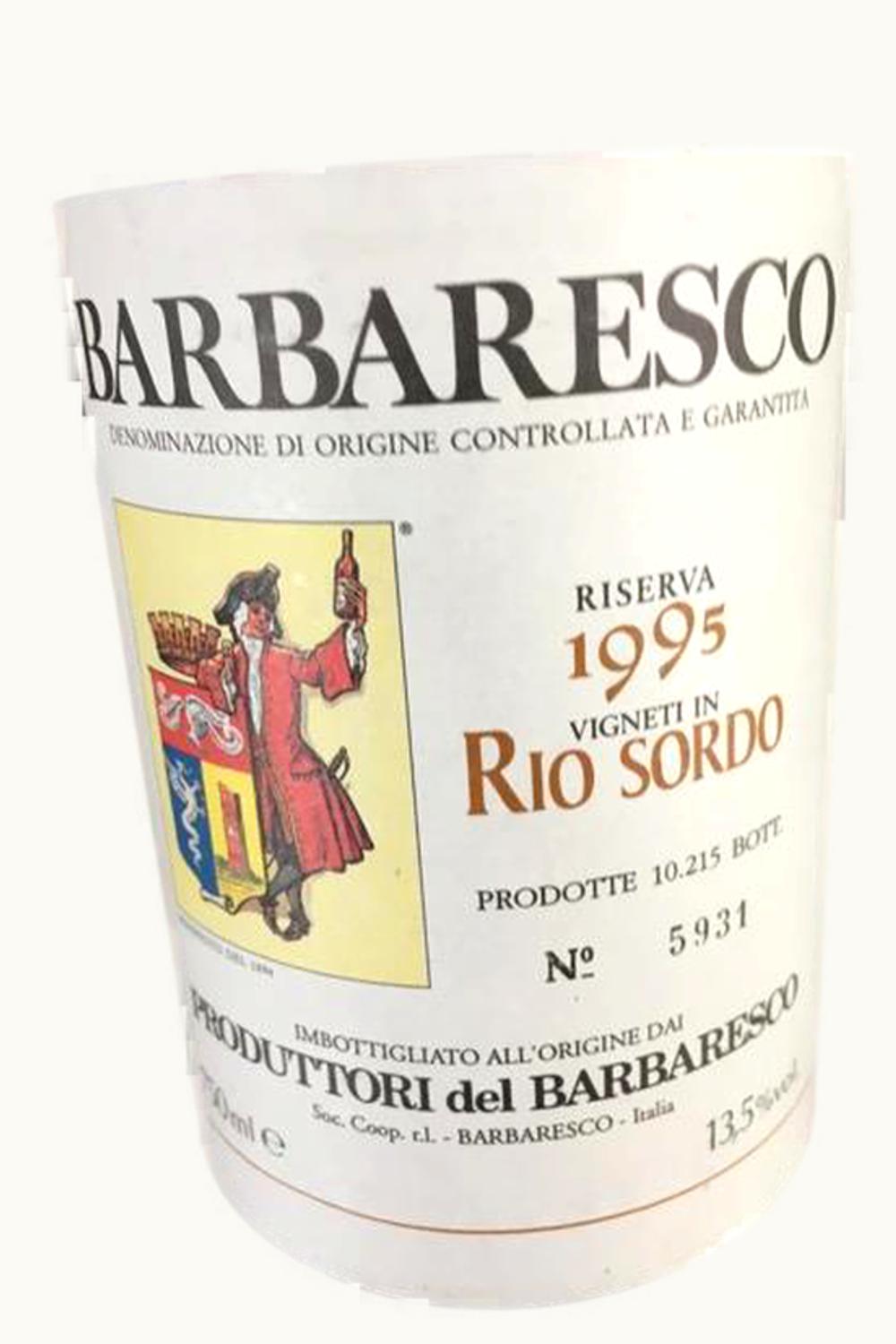 Produttori del Barbaresco Rio Sordo RSRV DOCG Barbaresco Piemonte Italy, 1995