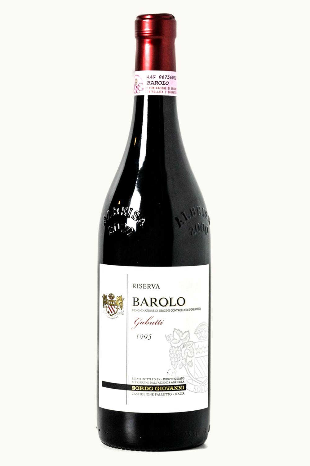 Giovanni Sordo Sori Gabutti RSRV DOCG Barolo Piemonte Italy, 1995