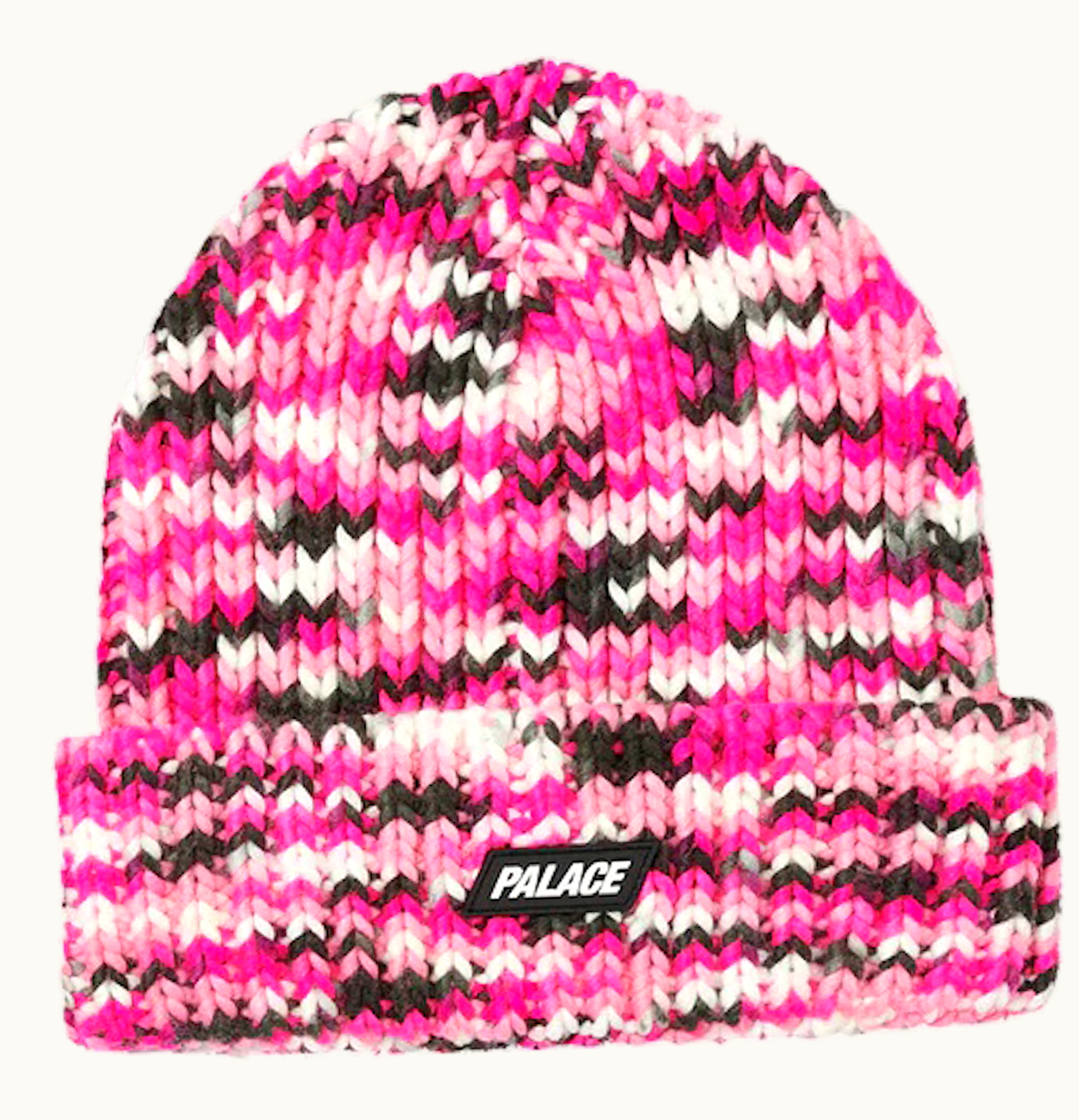 Palace Palace Crochet Camo Beanie Pink Camo