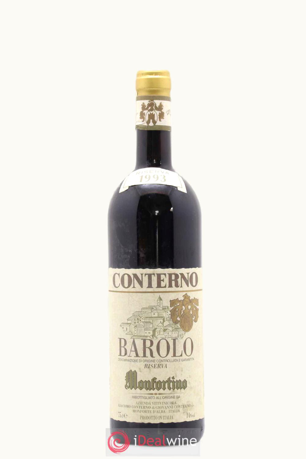 Giacomo Conterno Monfortino Riserva DOCG Barolo Piemonte Italy, 1993
