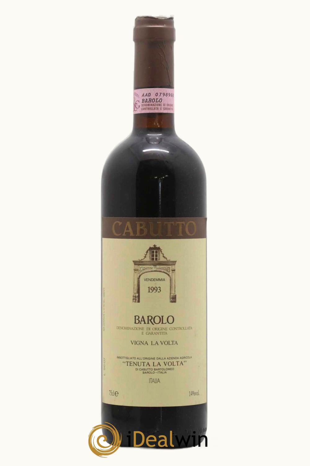Cabutto Tenuta La Volta VIgna, 1993