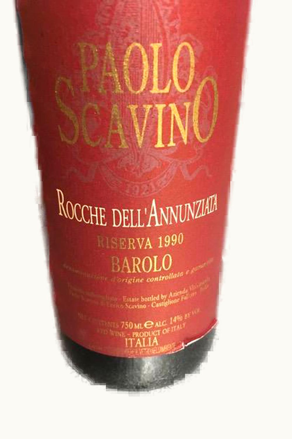 Paolo Scavino Rocche dell'Annunziata Riserva Barolo, 1990