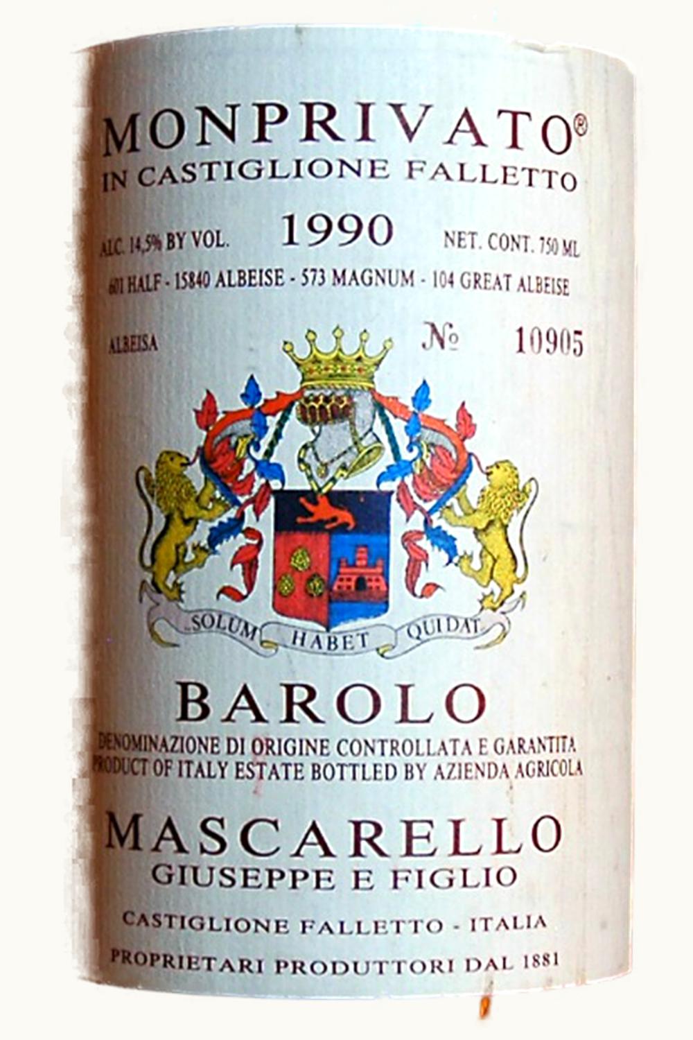 Giuseppe Mascarello e Figlio Monprivato Barolo, 1990