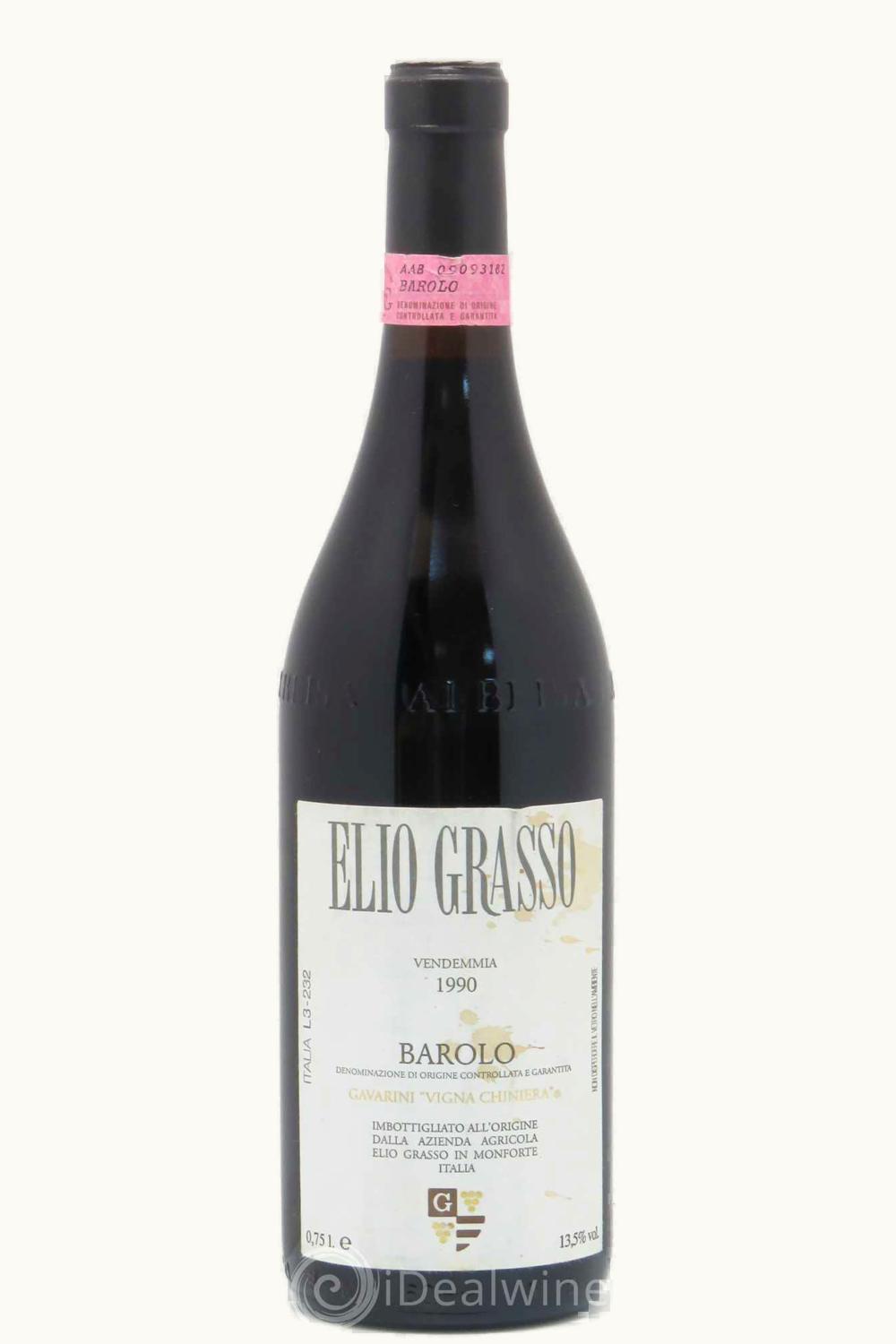 Elio Grasso Gavarini VIgna Chiniera Barolo, 1990
