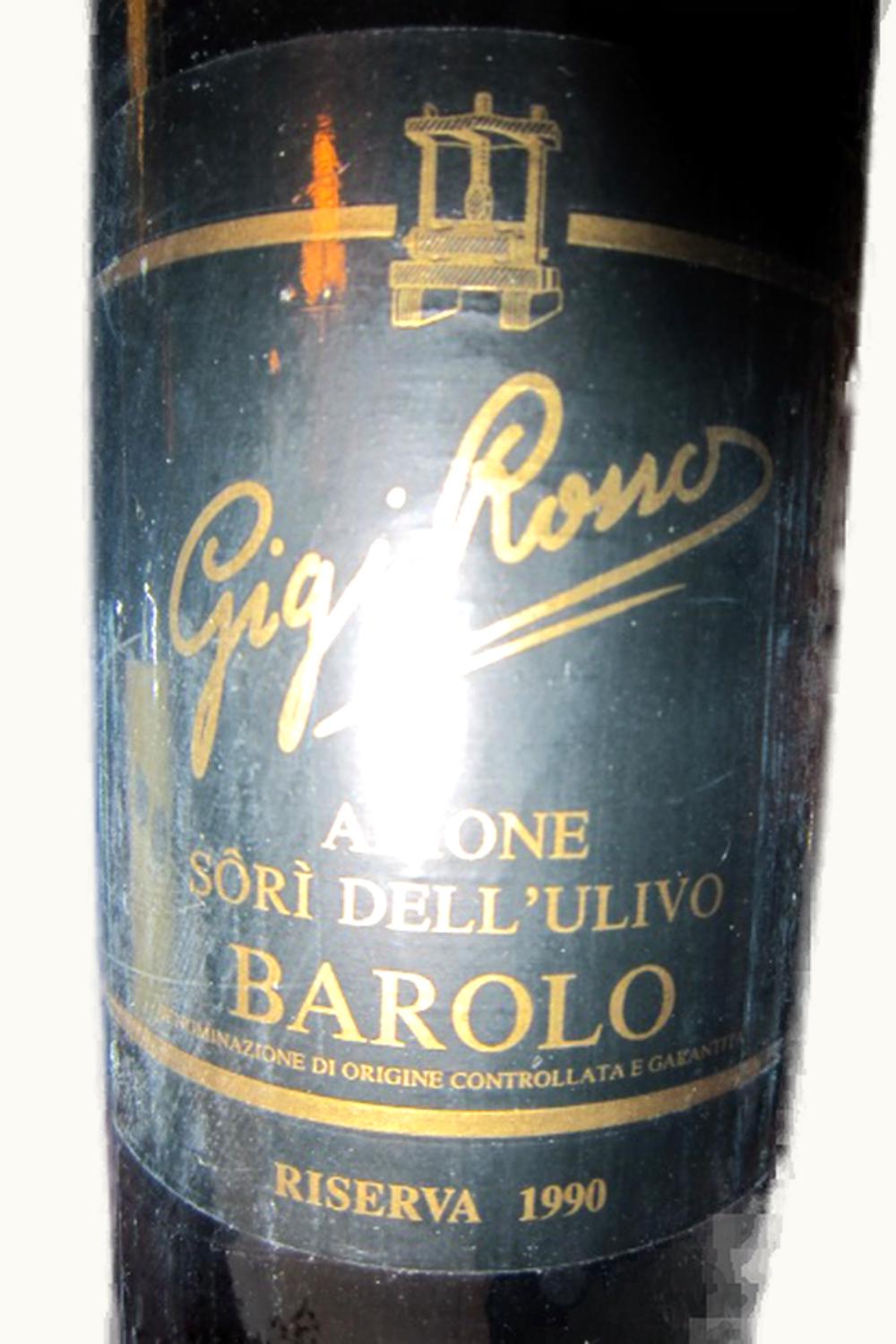 Gigi Rosso Arione Riserva dell'Ulivo Barolo, 1990