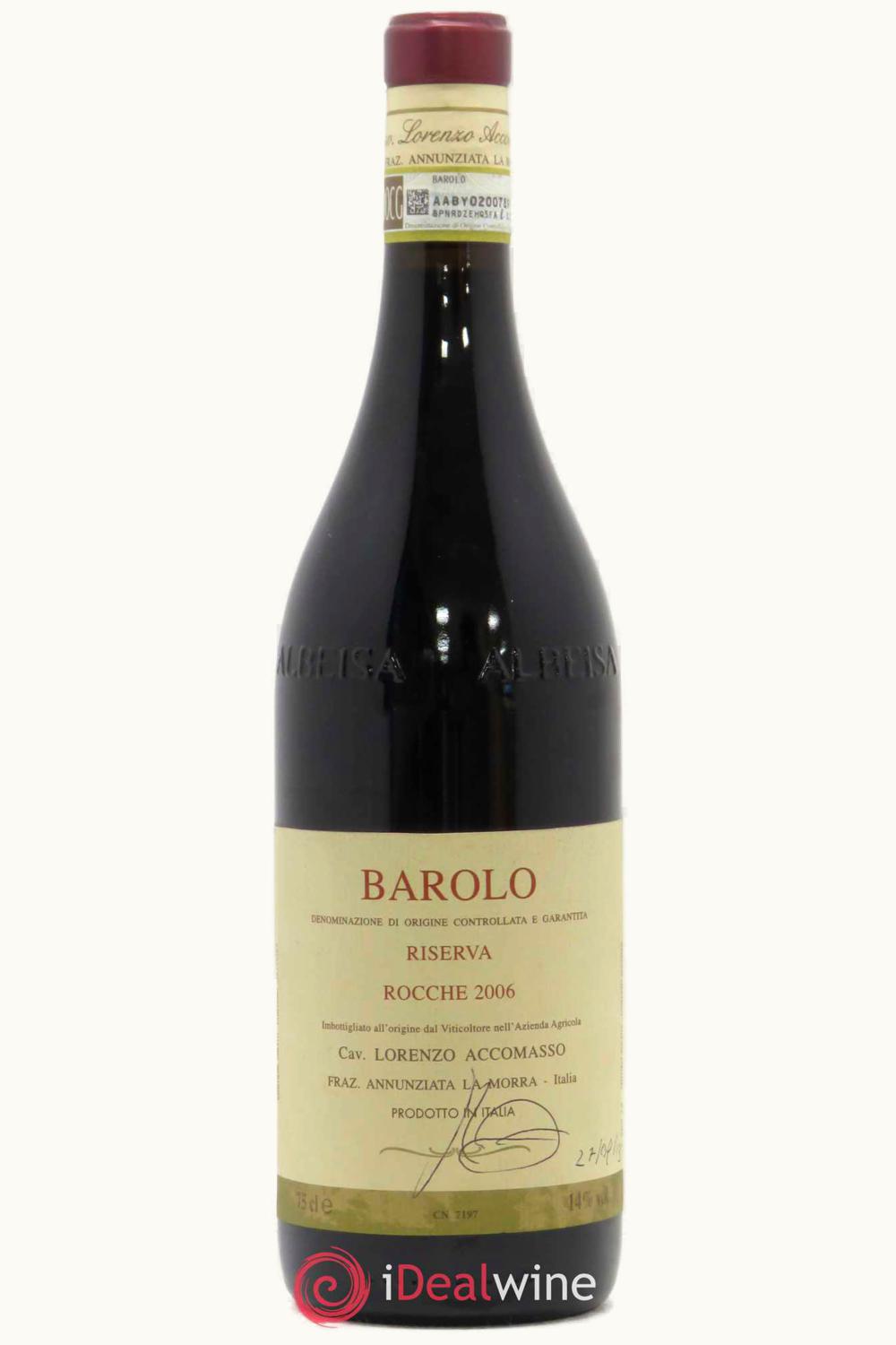 Cavalier Lorenzo Accomasso Rocche Barolo, 1989