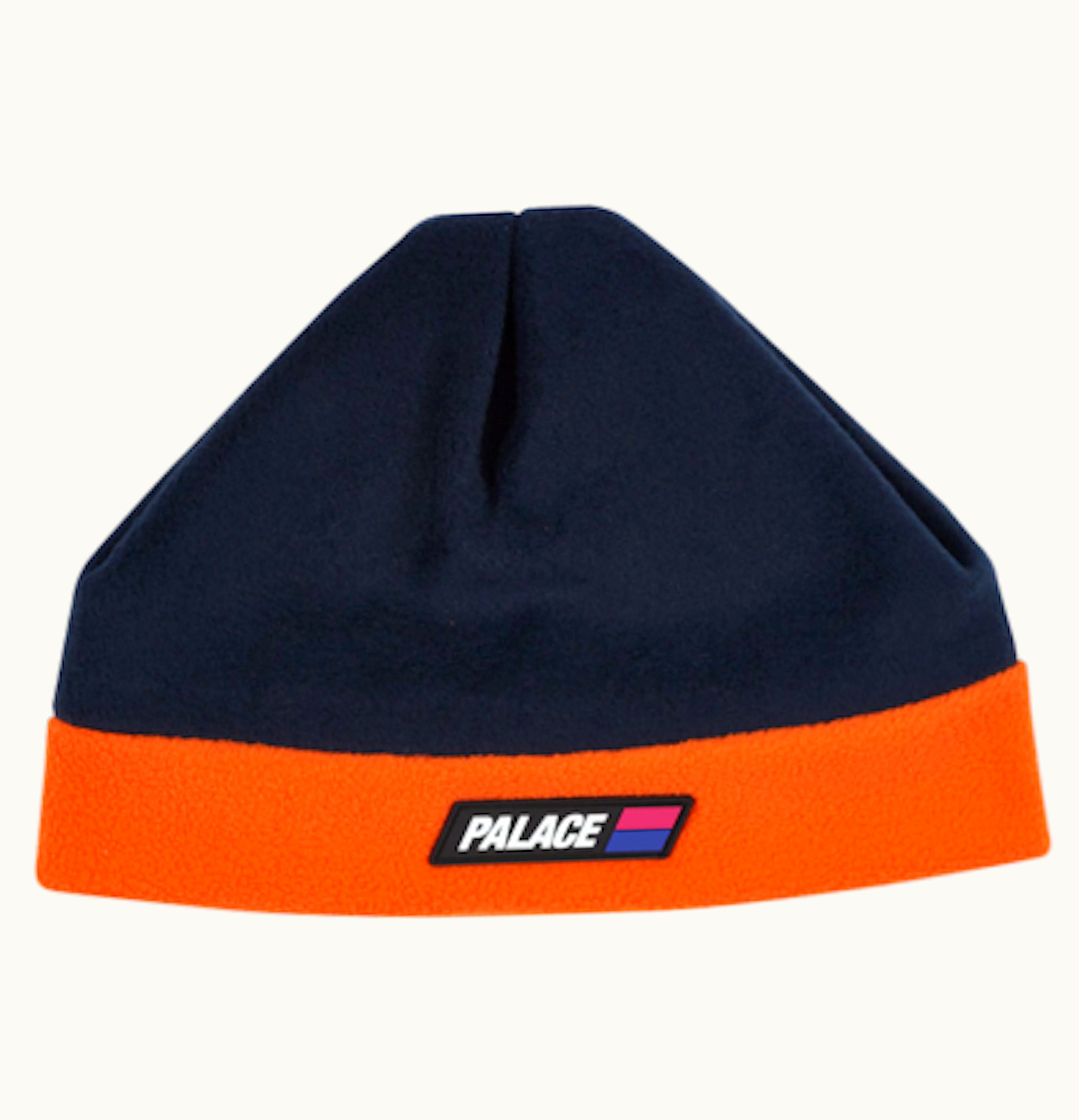 Palace Palace Fleeced Beanie Navy Orange