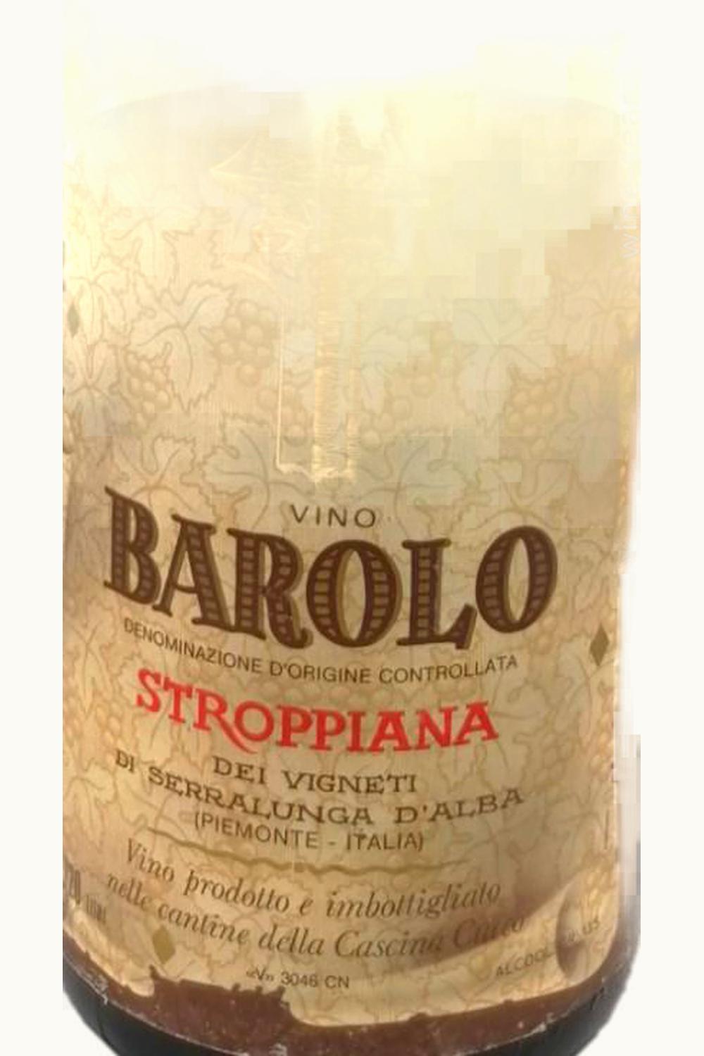 Tenute Cucco Stroppiana Barolo, 1989