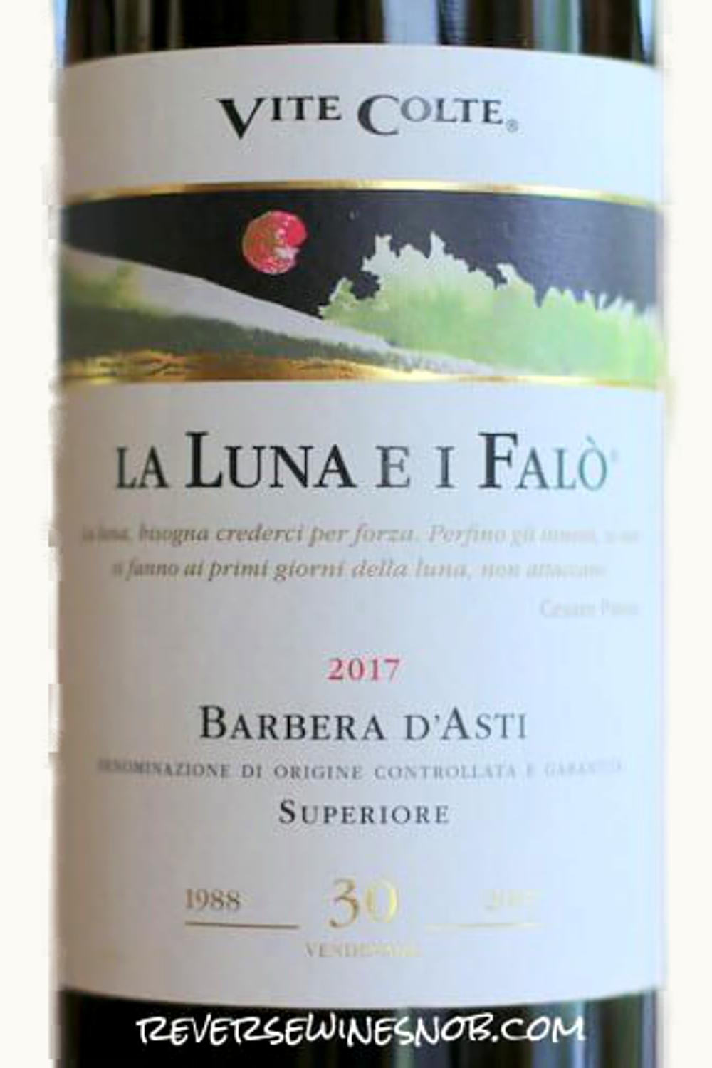 VIte Corte La Luna e i Talò Superior Barbera d'Asti, 1988