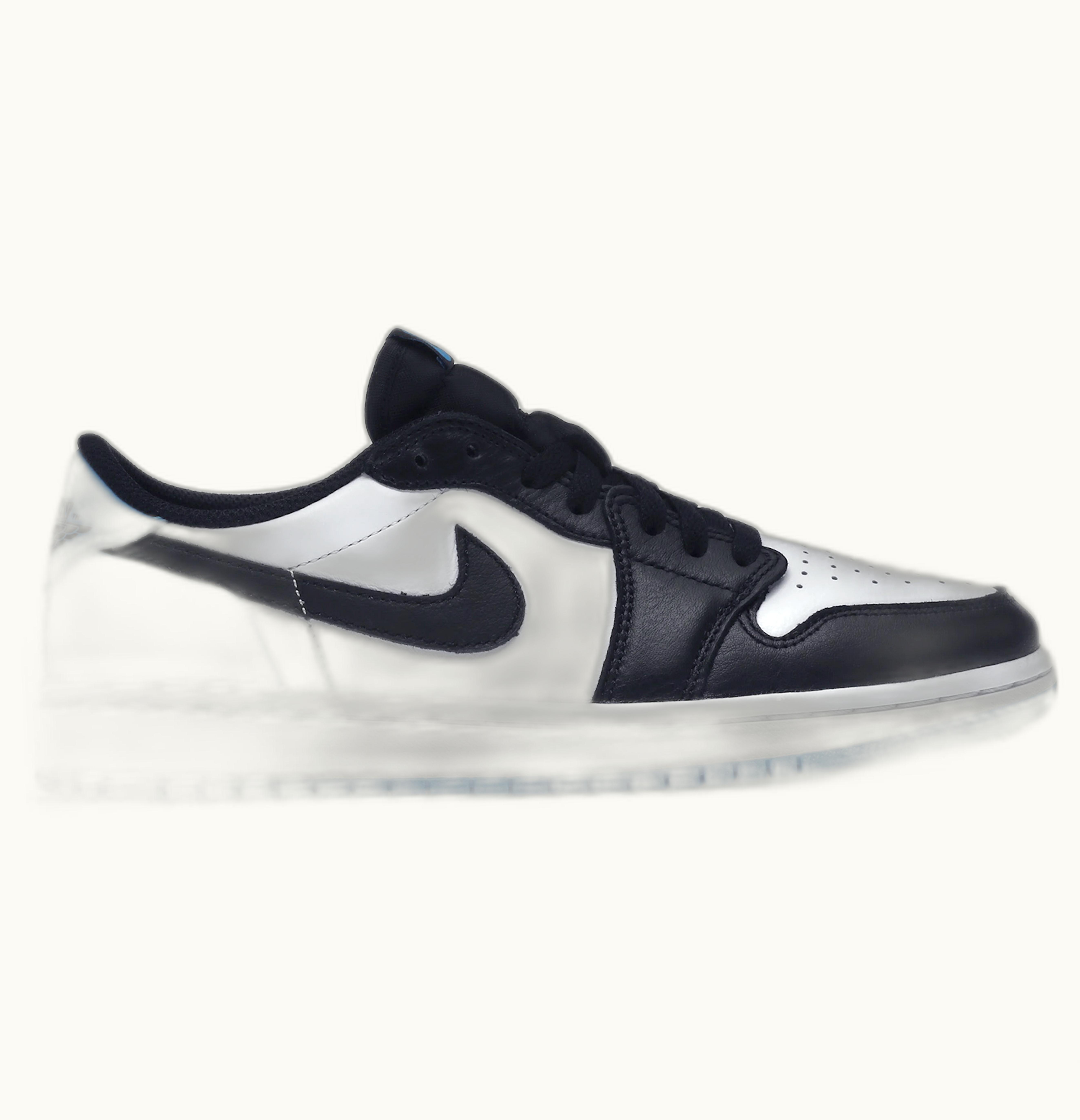 Jordan Air Jordan 1 Low White Black Dark Powder Blue W