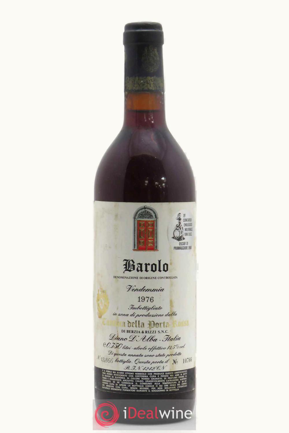 Cantina della Porta Rossa Barolo, 1988