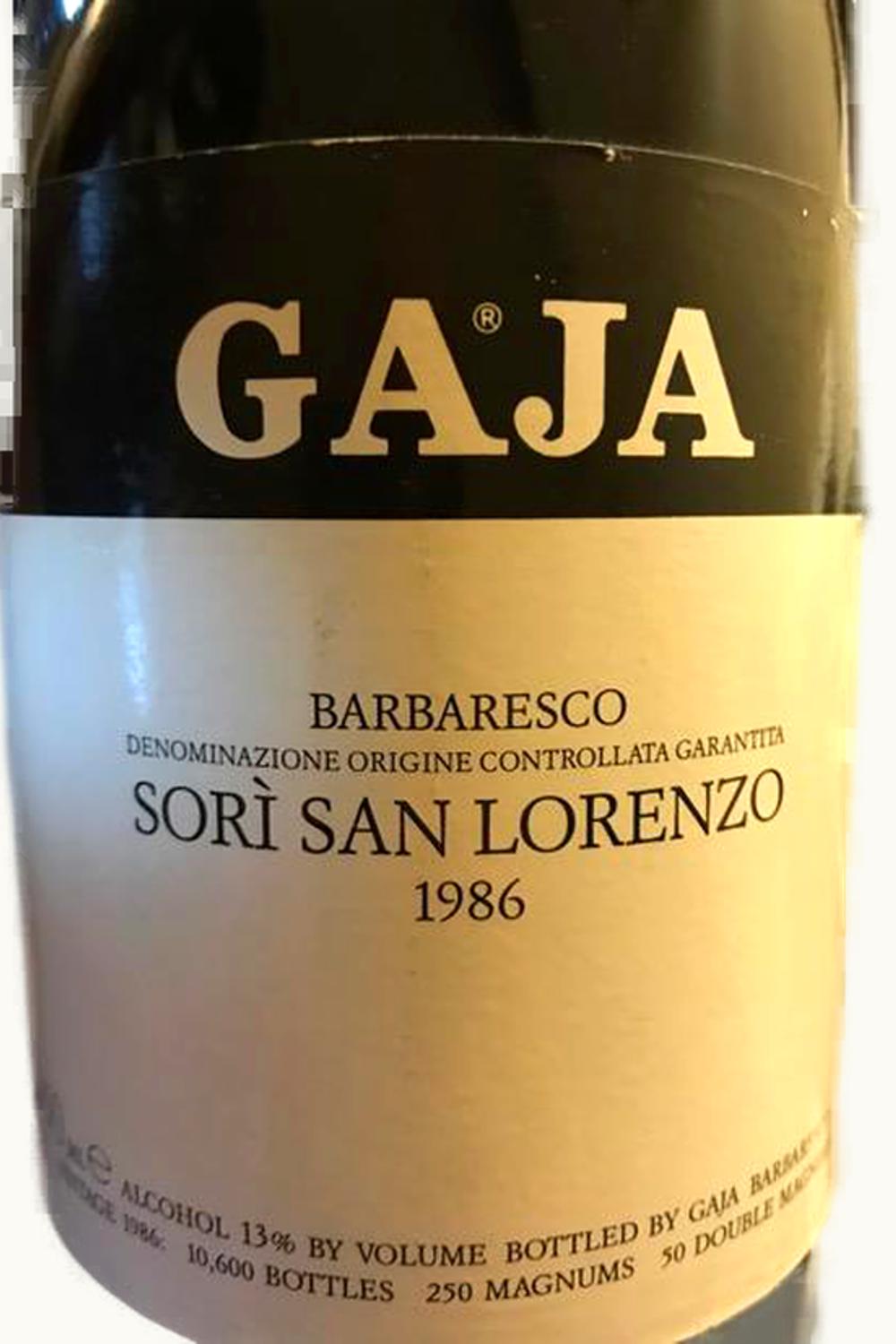 Gaja Sori San Lorenzo Barbaresco, 1986