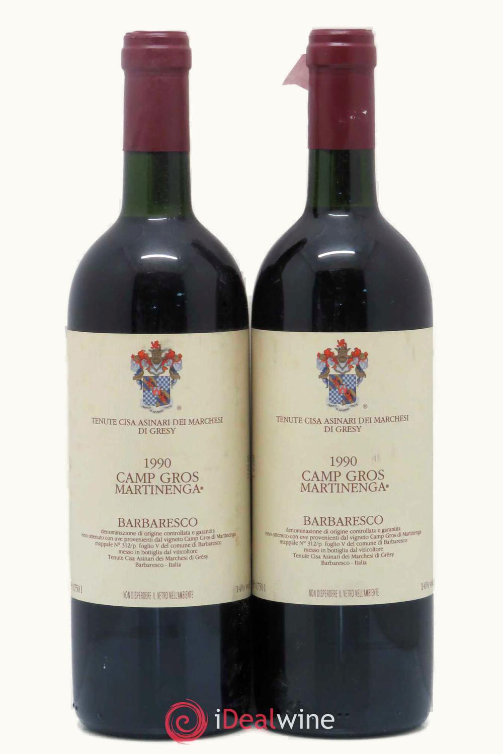 Tenute Cisa Asinari Camp Gros Martinenga Barbaresco, 1986