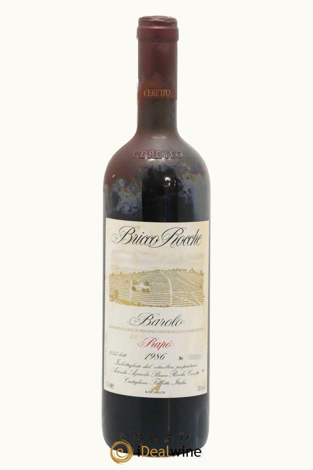 Ceretto Bricco Rocche Prapò Barolo, 1986