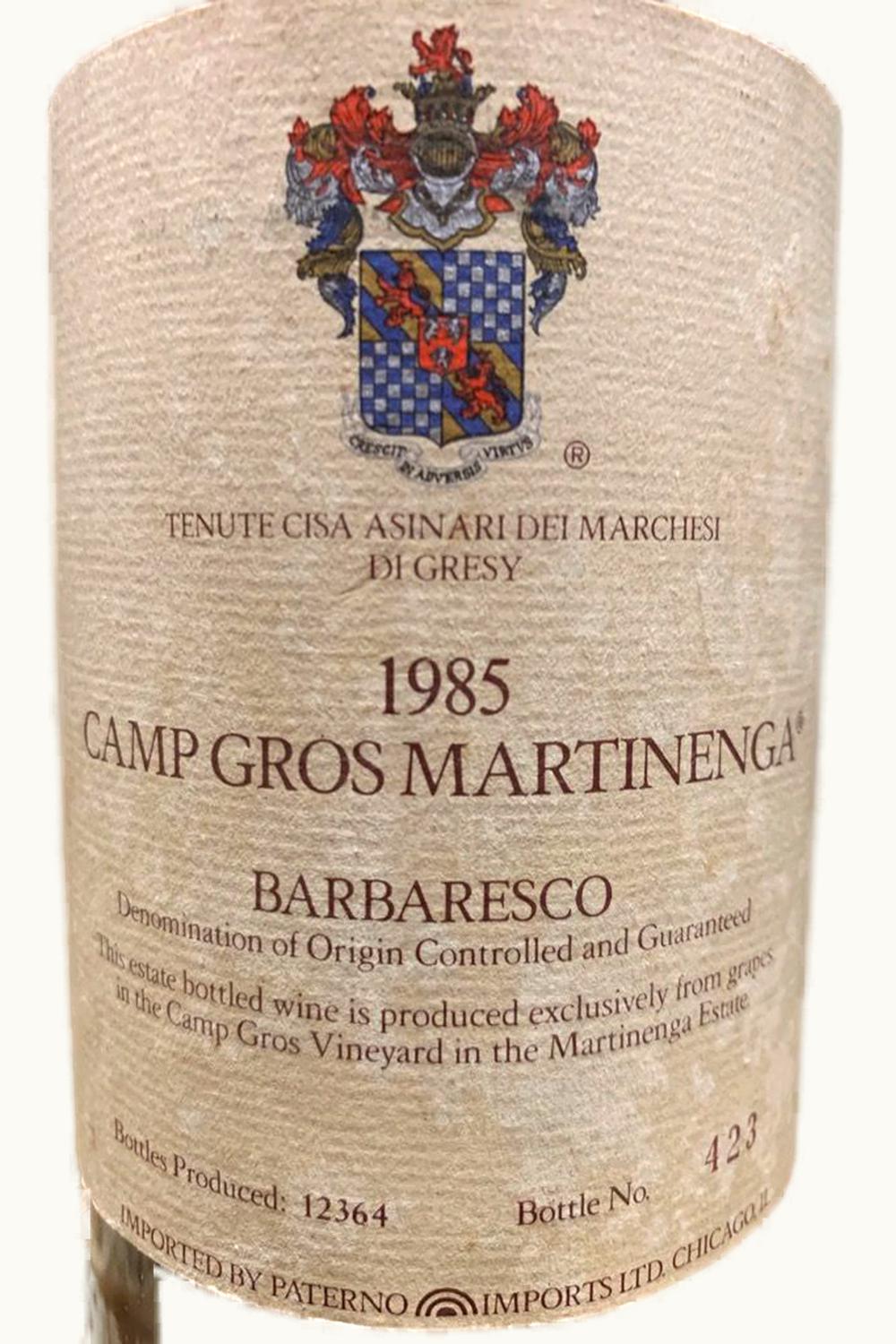 Tenute Cisa Asinari Martinenga Barbaresco, 1986
