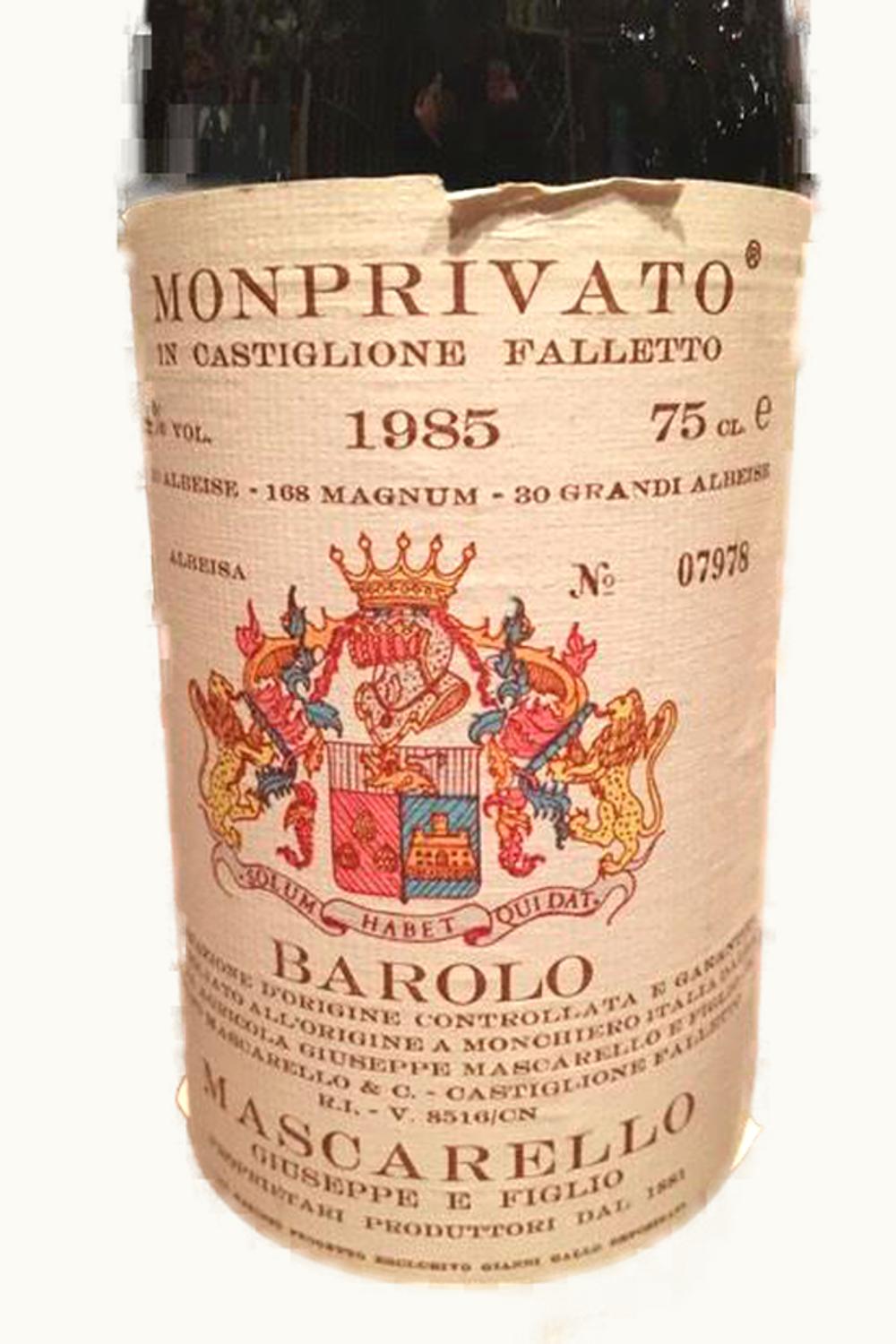 Giuseppe Mascarello e Figlio Monprivato Barolo, 1985