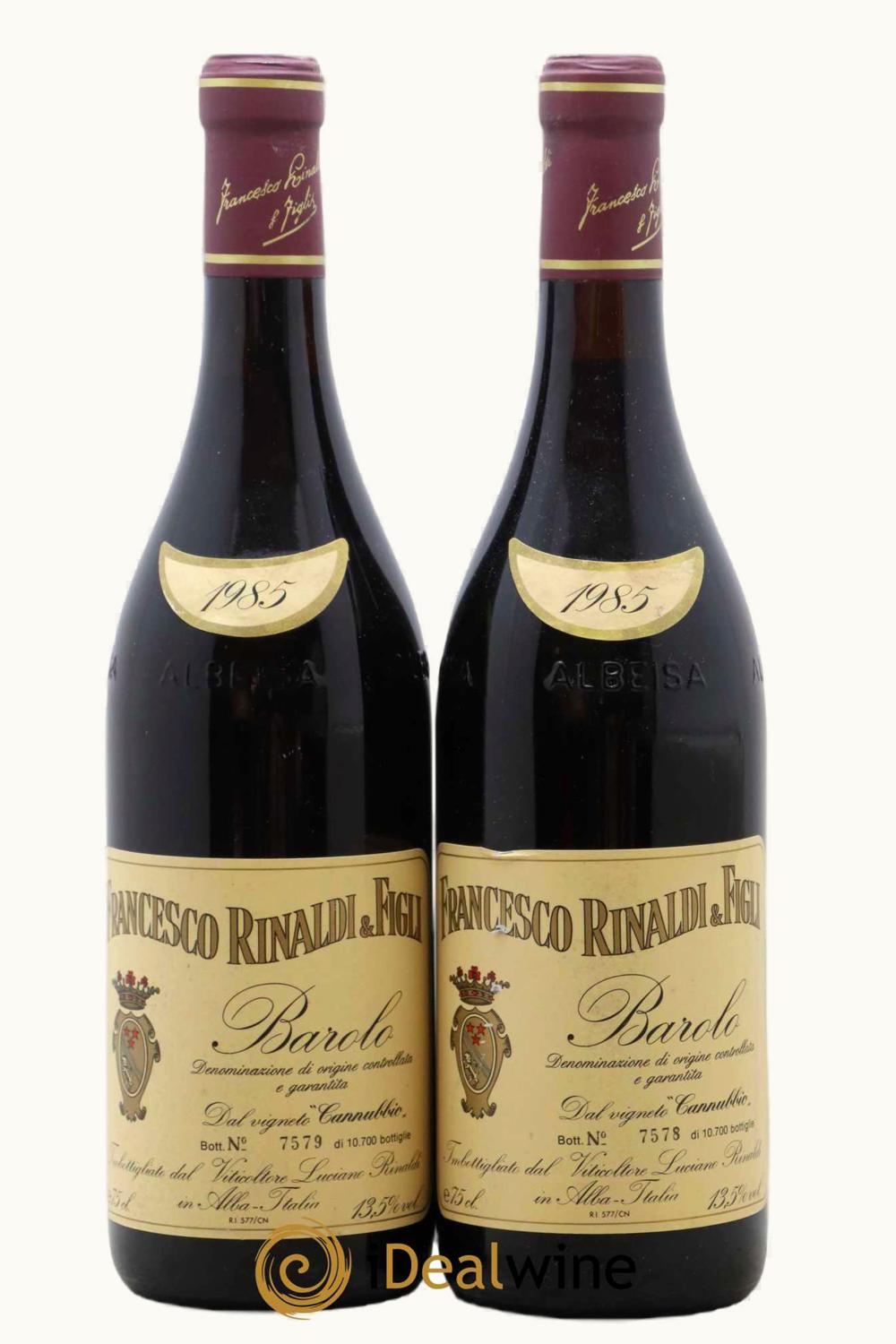 Francesco Rinaldi & Figli Cannubi Barolo, 1985