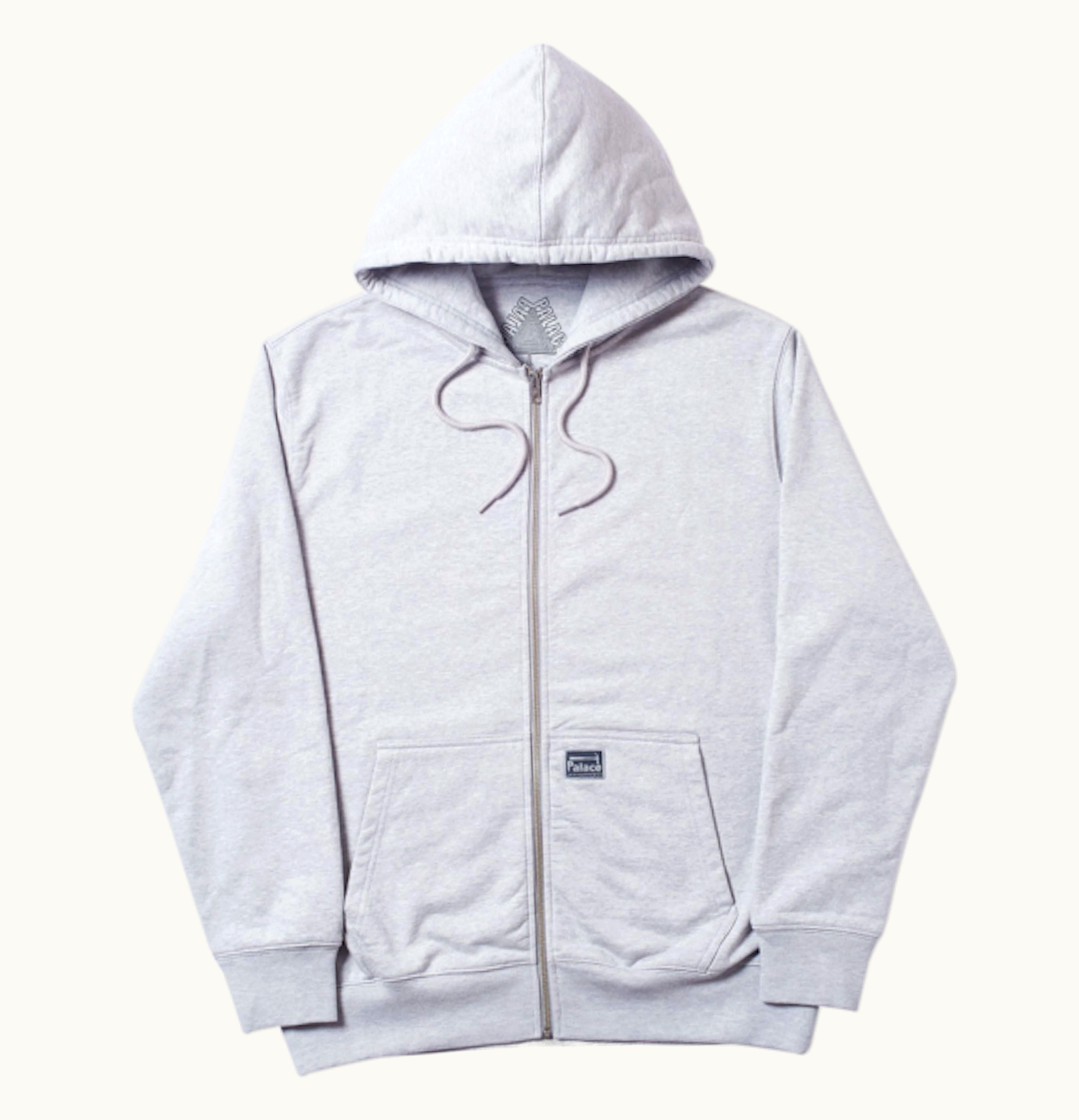 Palace Palace Hardware Zip Hood Grey Marl