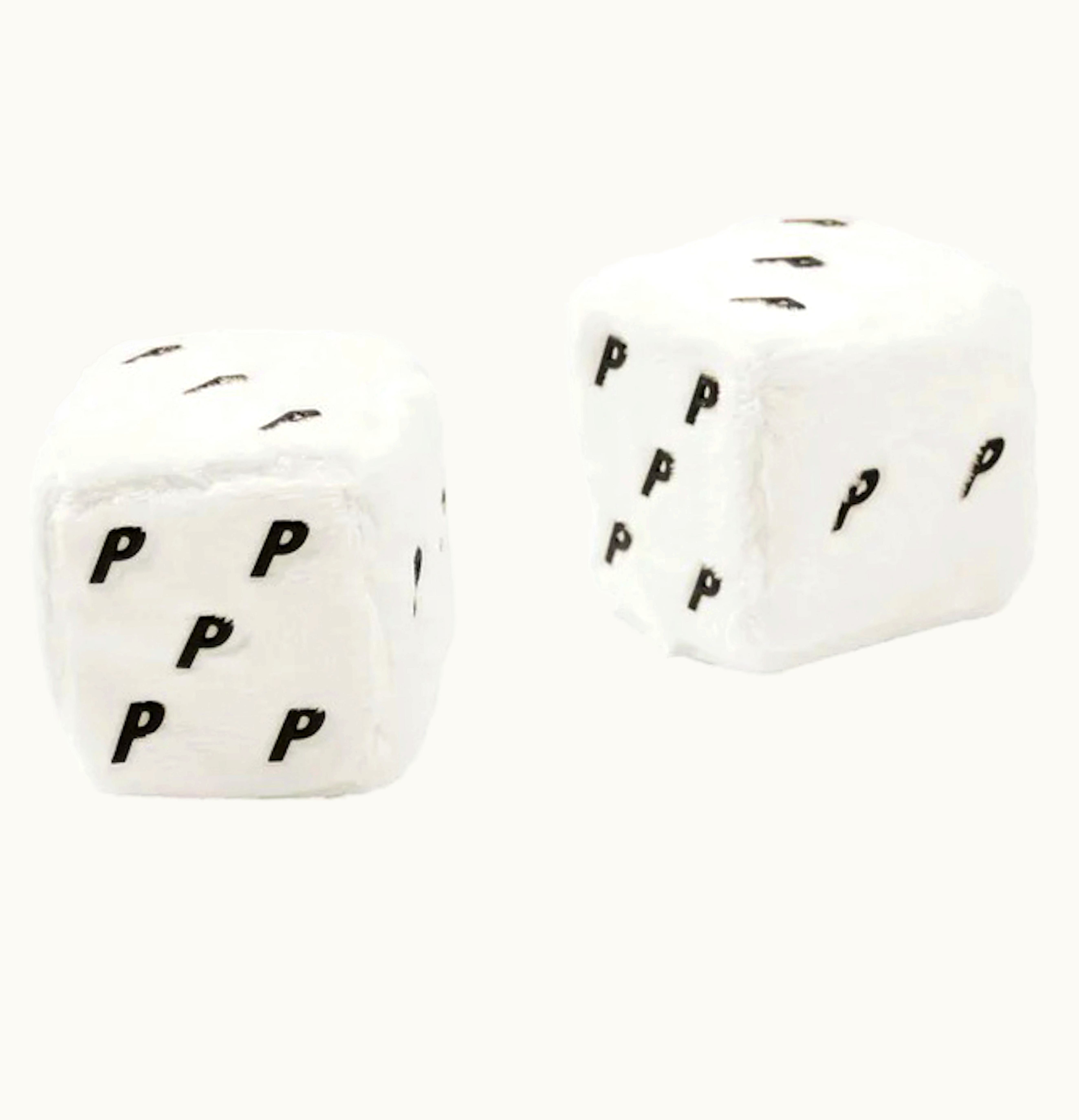 Palace Palace Fuzzy Hanging Dice White