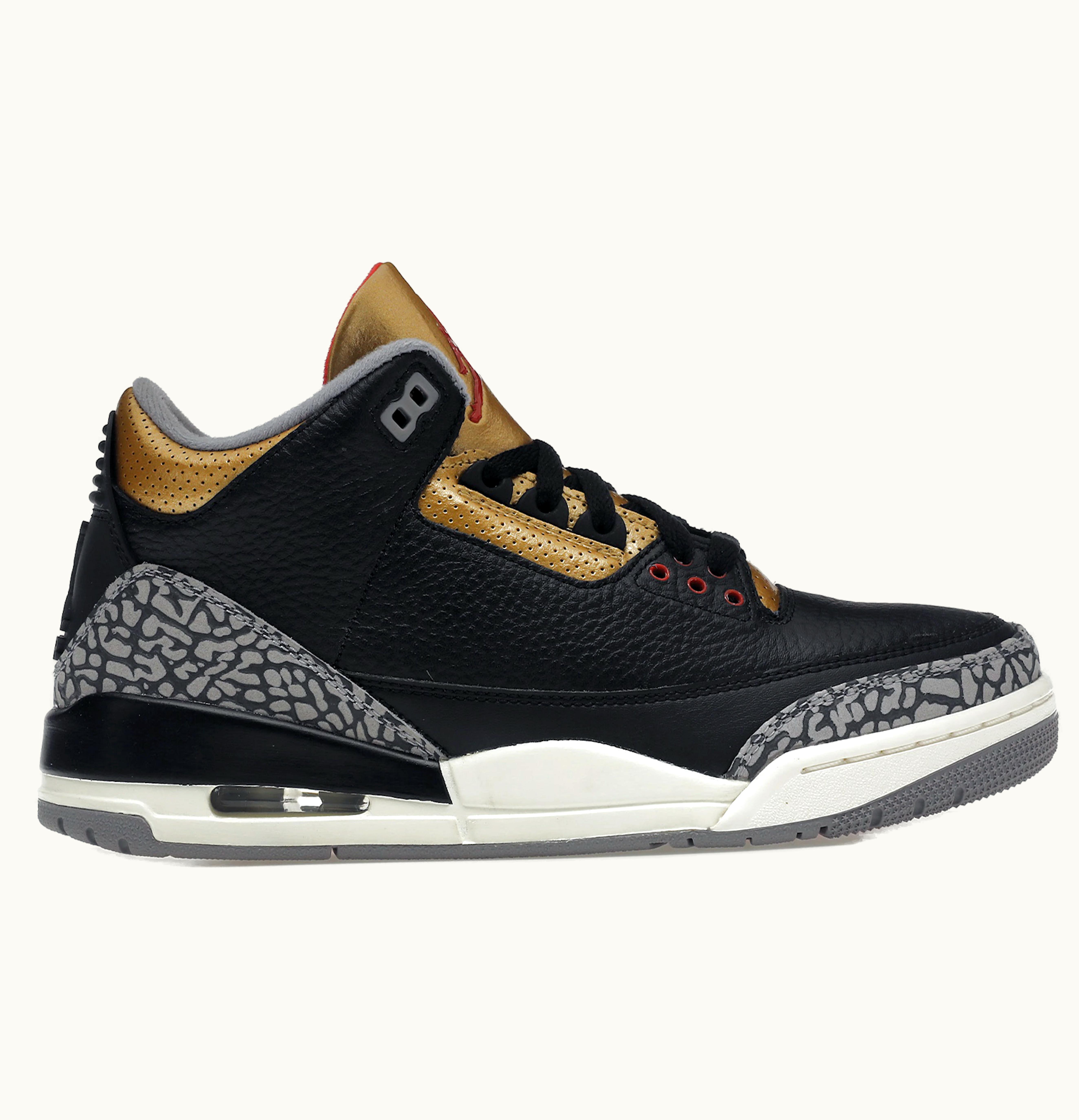 Jordan Jodan 3 Retro Black Cement Gold W