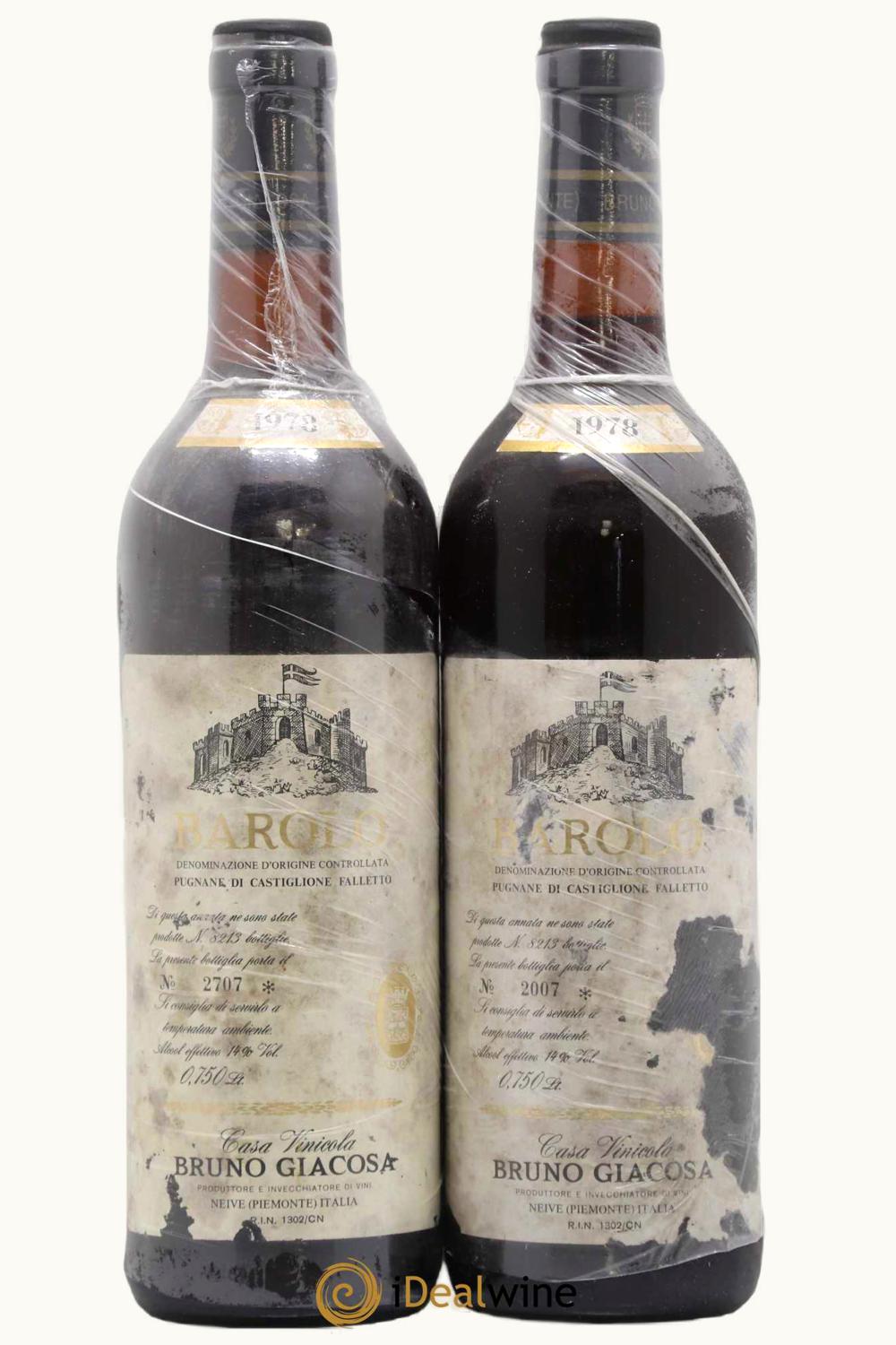 Bruno Giacosa VIllero di Castiglione Falletto Barolo, 1978